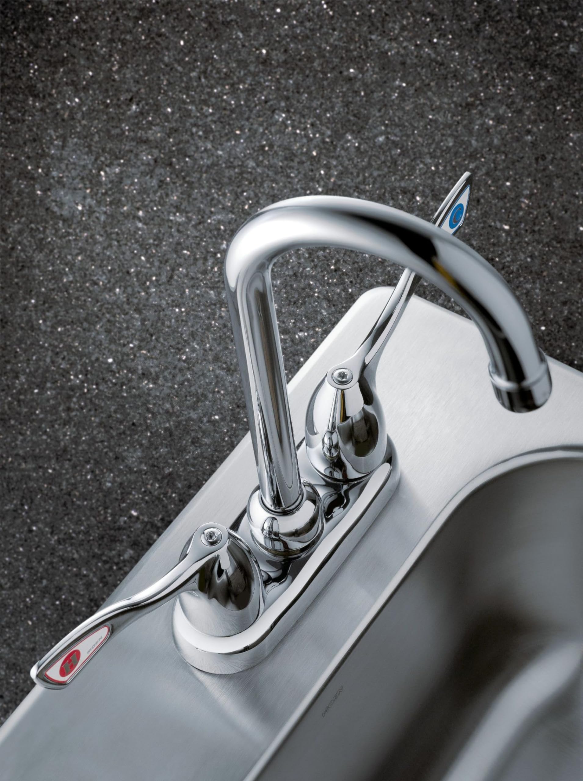 Moen 8938 M-Bition Commercial 2-Handle Bar or Pantry Faucet 1.5 GPM with Wing Handles, Chrome - Perfect for Restaurants, Bars, and Commercial Kitchens