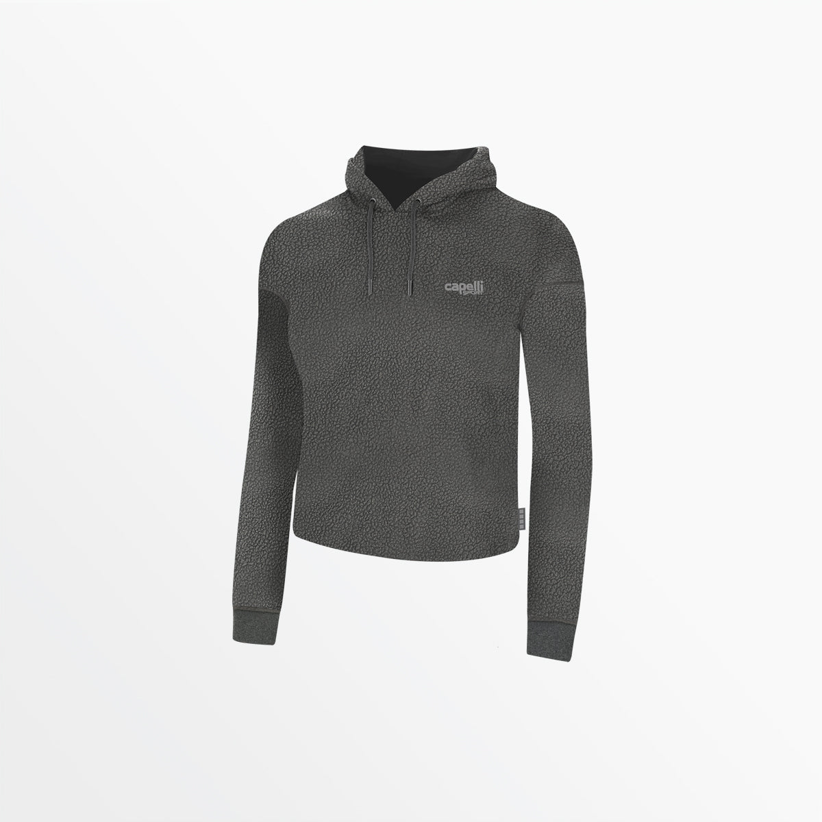 Women's Sherpa Cropped Pullover Hoodie - Soft Fleece Winter Sweatshirt for Casual Wear & Outdoor Activities