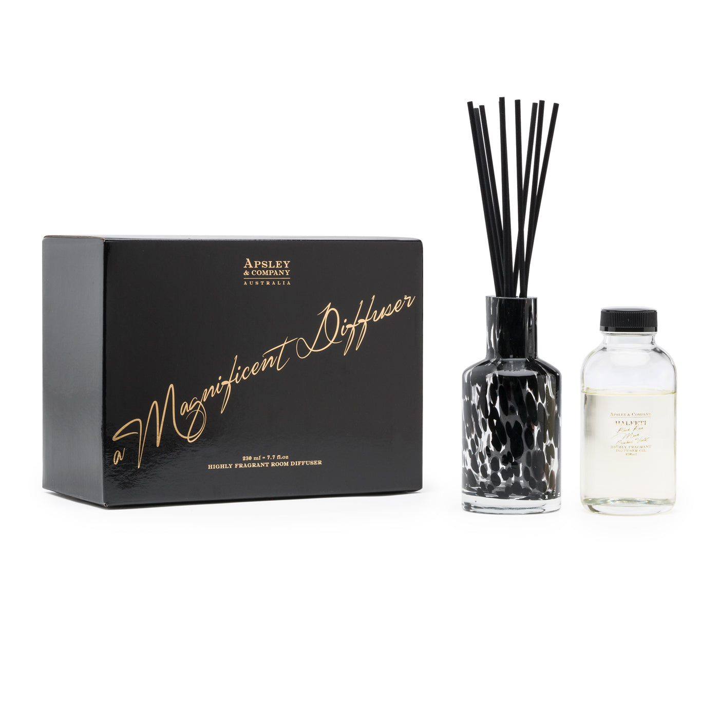 Halfeti 230ml Premium Essential Oil Diffuser by Apsley & Co - Luxury Aromatherapy for Home, Office & Spa Relaxation