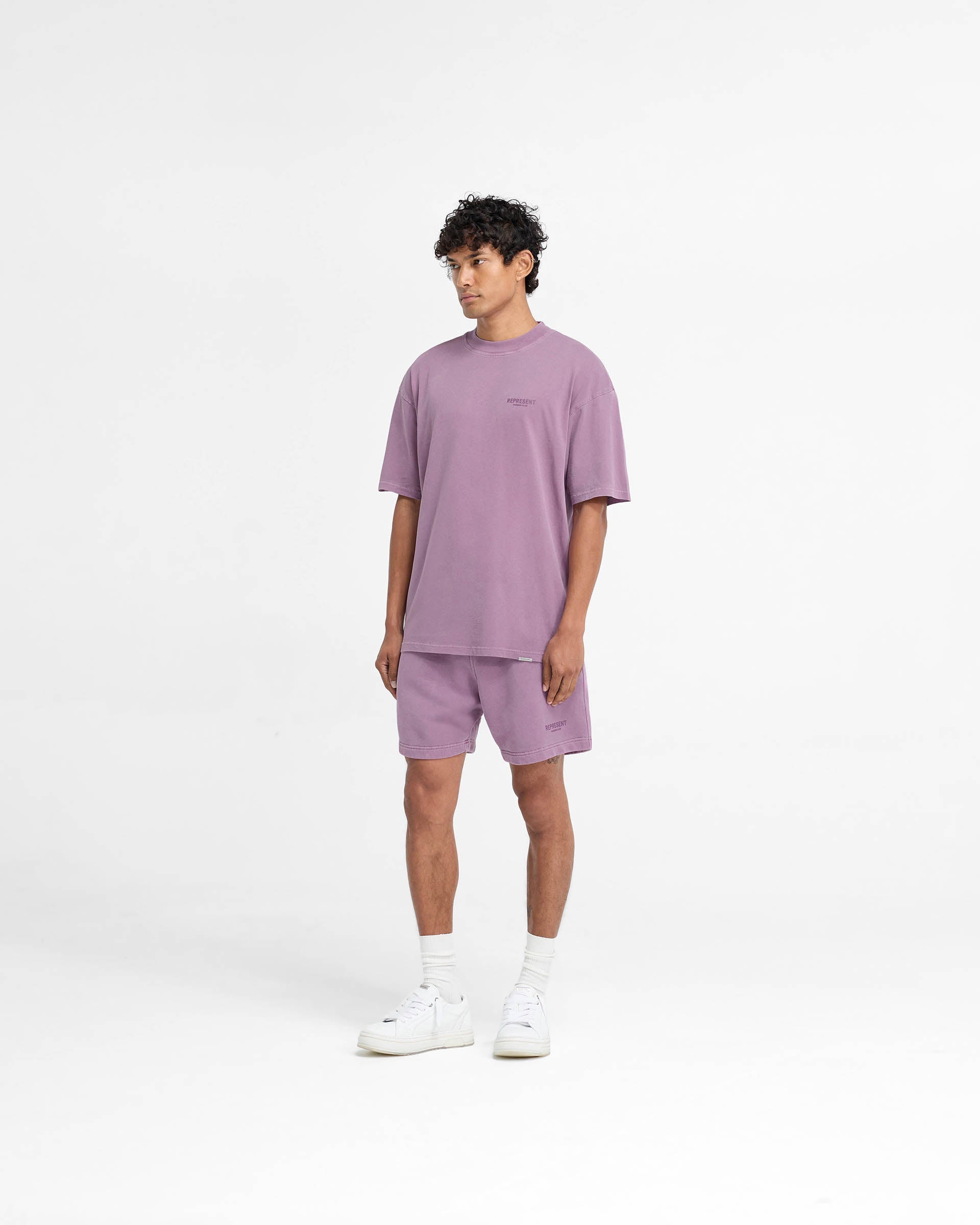 Represent Owners Club Shorts - Mid Purple | Premium Streetwear Shorts for Men | Perfect for Casual Wear, Gym & Summer Outfits