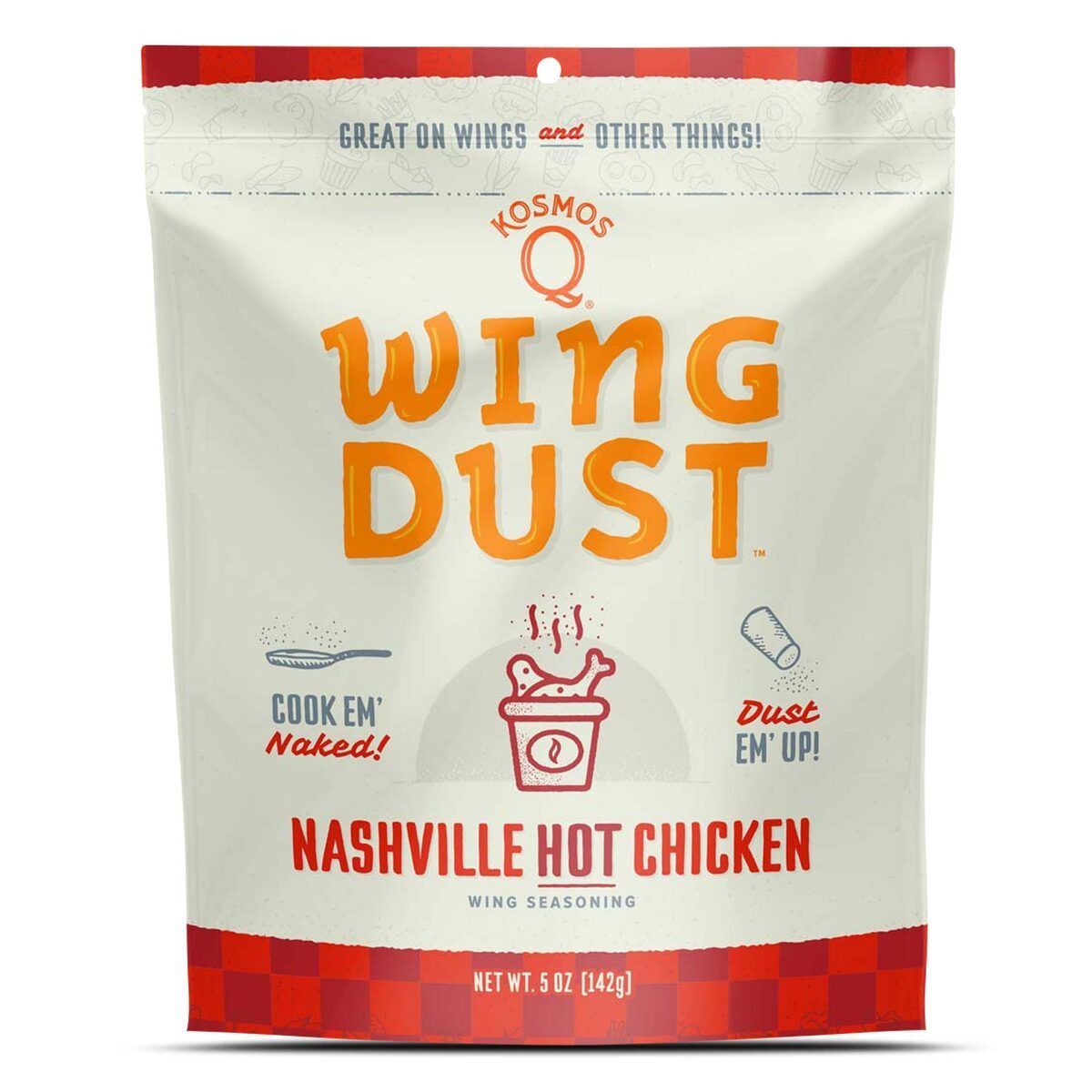 Kosmos Q Nashville Hot Wing Dust - Premium Spicy Seasoning for Chicken Wings, BBQ, and Grilling - Perfect for Home Cooking, Tailgating, and Game Day Parties