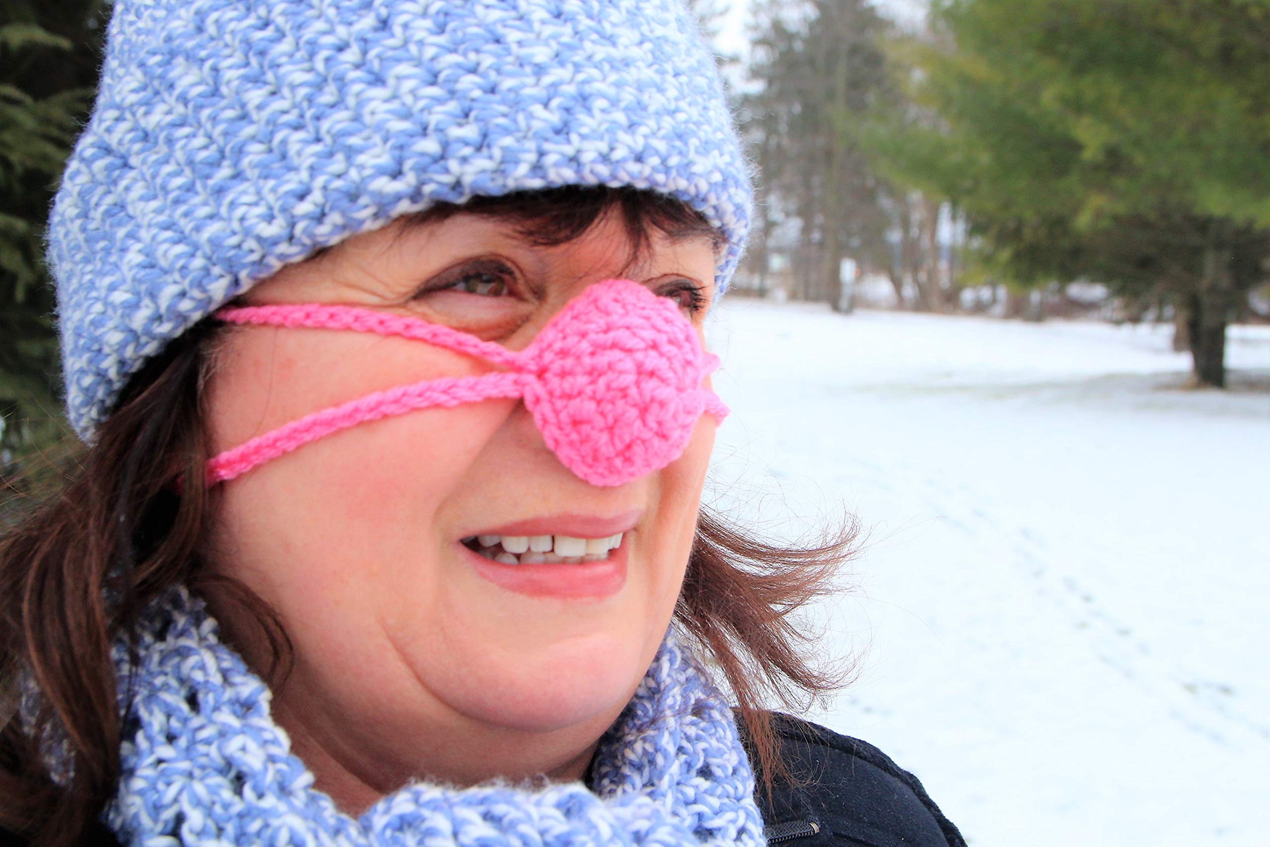 Crochet Nose Warmer - Soft & Warm Winter Accessory for Cold Weather - Perfect for Skiing, Snowboarding & Outdoor Activities