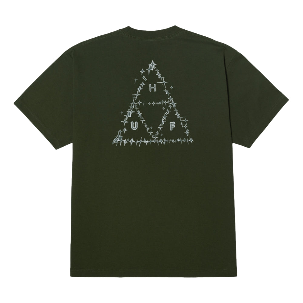 HUF Gleam Short Sleeve T-Shirt - Hunter Green | Men's Casual Streetwear Tee for Everyday Wear & Urban Fashion
