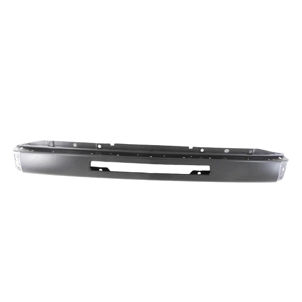 CarPartsDepot Front Bumper Face Impact Bar with Air Intake Holes for 2009-2013 Chevy Silverado 1500 (Crew/Extended/Standard Cab, LS/LT/LTZ/WT/Hybrid/XFE) - Durable Replacement Part for Off-Road & Daily Driving