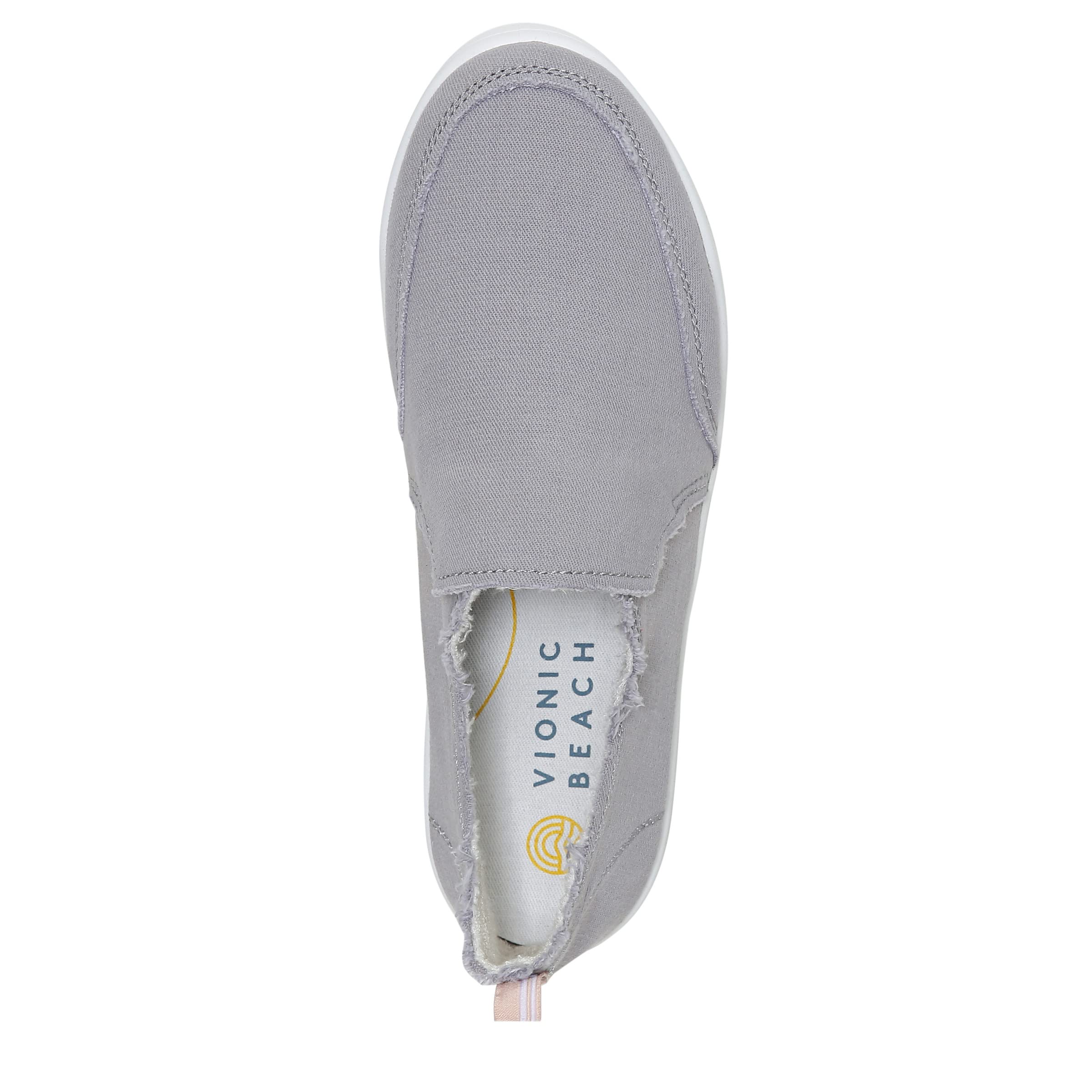 Vionic Women's Malibu Slip-On Loafers - Orthotic Support Shoes for Plantar Fasciitis & Arch Pain Relief - Comfortable Casual & Work Loafers for Women - Perfect for Office, Travel, Walking, Nursing & Everyday Wear - Lightweight & Breathable Design for All-Day Comfort