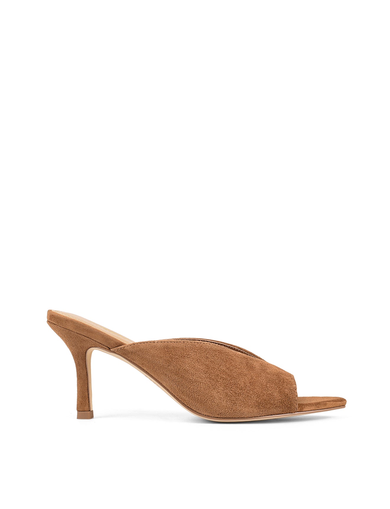 Women's Mabel Pointed Toe Mules in Tobacco Suede | Comfortable Slip-On Shoes for Work, Office & Casual Outfits