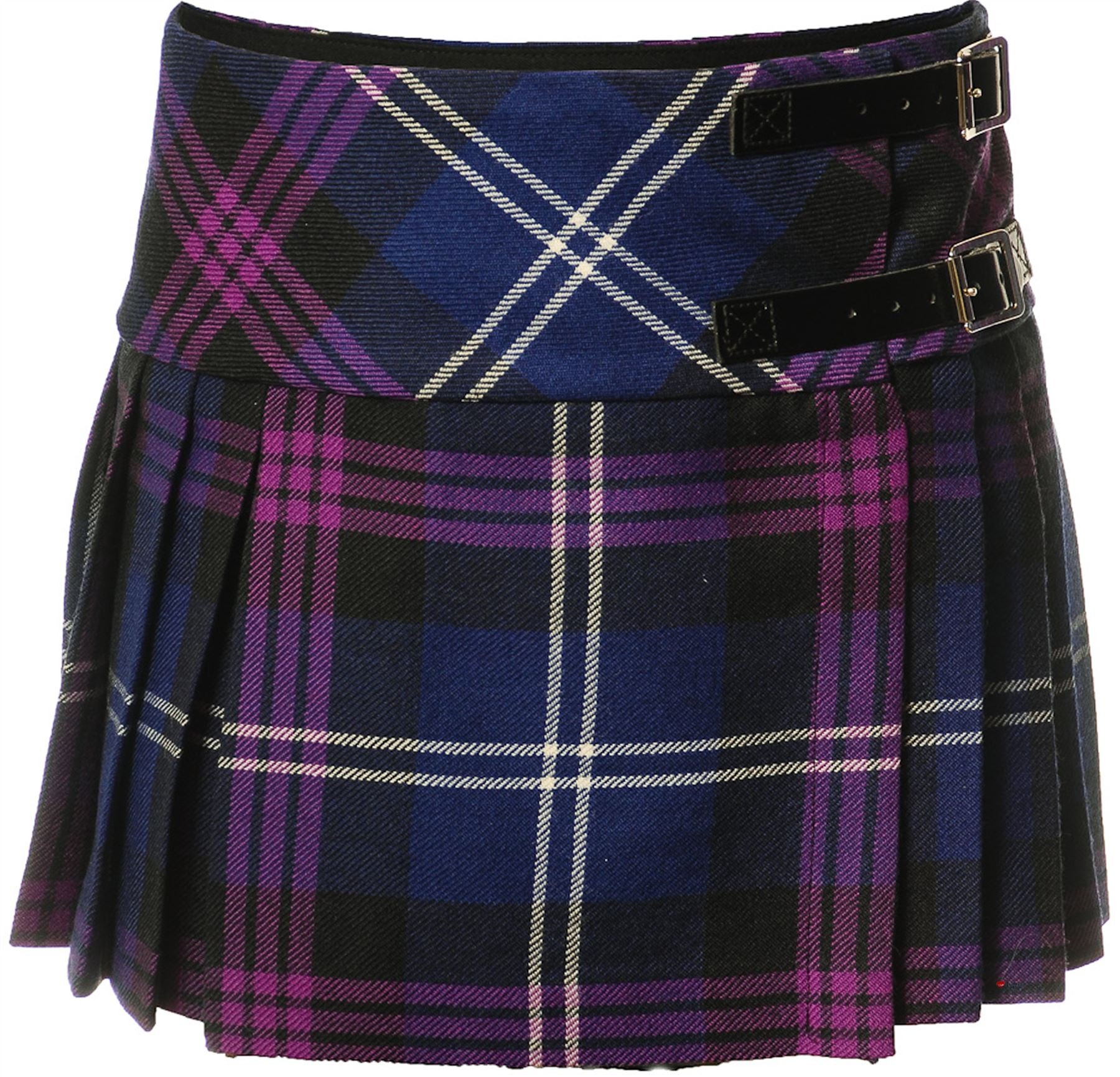 Girls Pure Wool Billie Kilt Skirt - Authentic Scottish Heritage Tartan Plaid Skirt for School Uniforms, Dance Performances & Winter Fashion