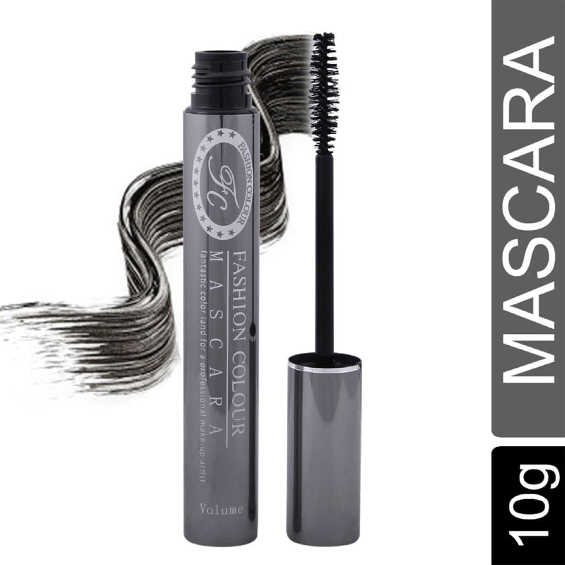 Waterproof Volumizing Mascara - Lightweight, Quick Dry, No Clumping with Exclusive Wand for Length & Definition | 10ml | Perfect for Daily Wear, Night Out & Special Occasions