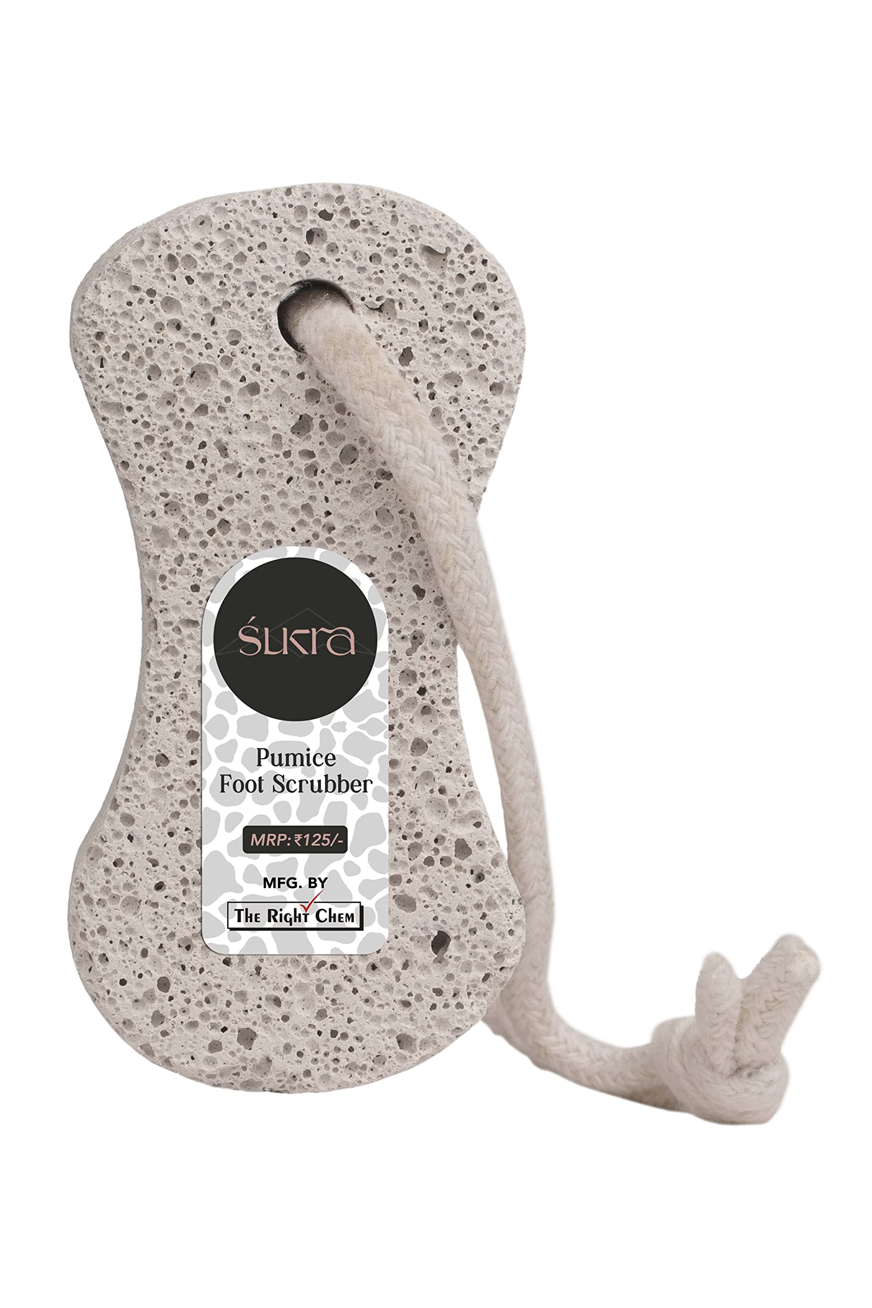 Natural Pumice Stone for Feet - Exfoliating Foot Scrubber to Remove Dry Dead Skin & Calluses on Hands, Heels & Body - Hourglass Shape (Pack of 3) - Perfect for Pedicures, Home Spa & Foot Care Routine