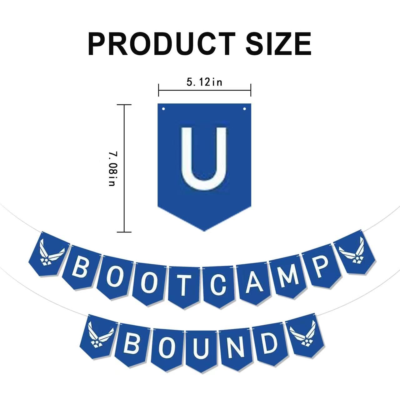 Air Force Boot Camp Party Decorations - Military Recruit Farewell & Welcome Ceremony Banner - Perfect for Air Force Send-Off Parties & Basic Training Celebrations