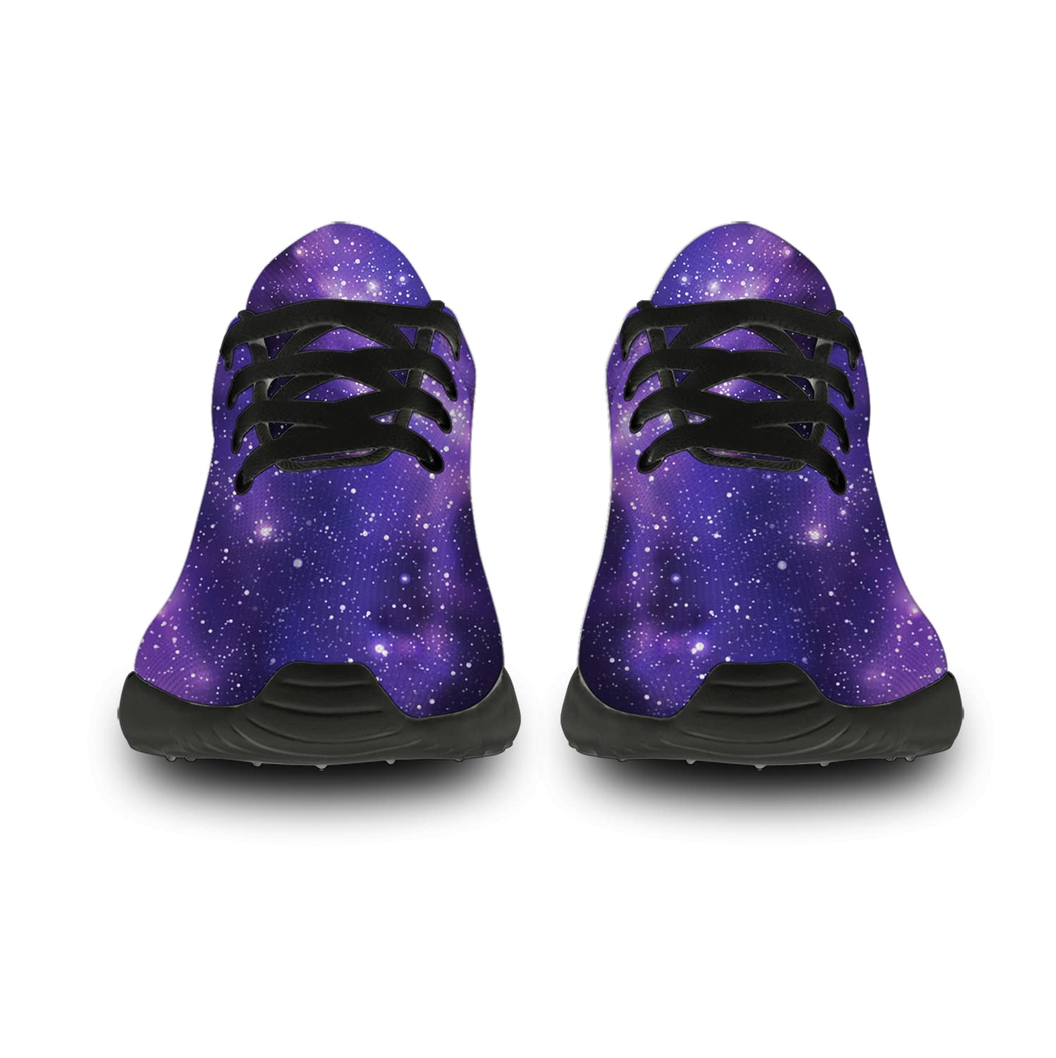 Unisex Galaxy Print Running Shoes - Space Nebula Design Sneakers for Men & Women - Comfortable Walking & Tennis Shoes - Perfect Gift for Boys & Girls (Size 9.5 Men/11 Women Black) - Ideal for Jogging, Gym Workouts & Casual Streetwear