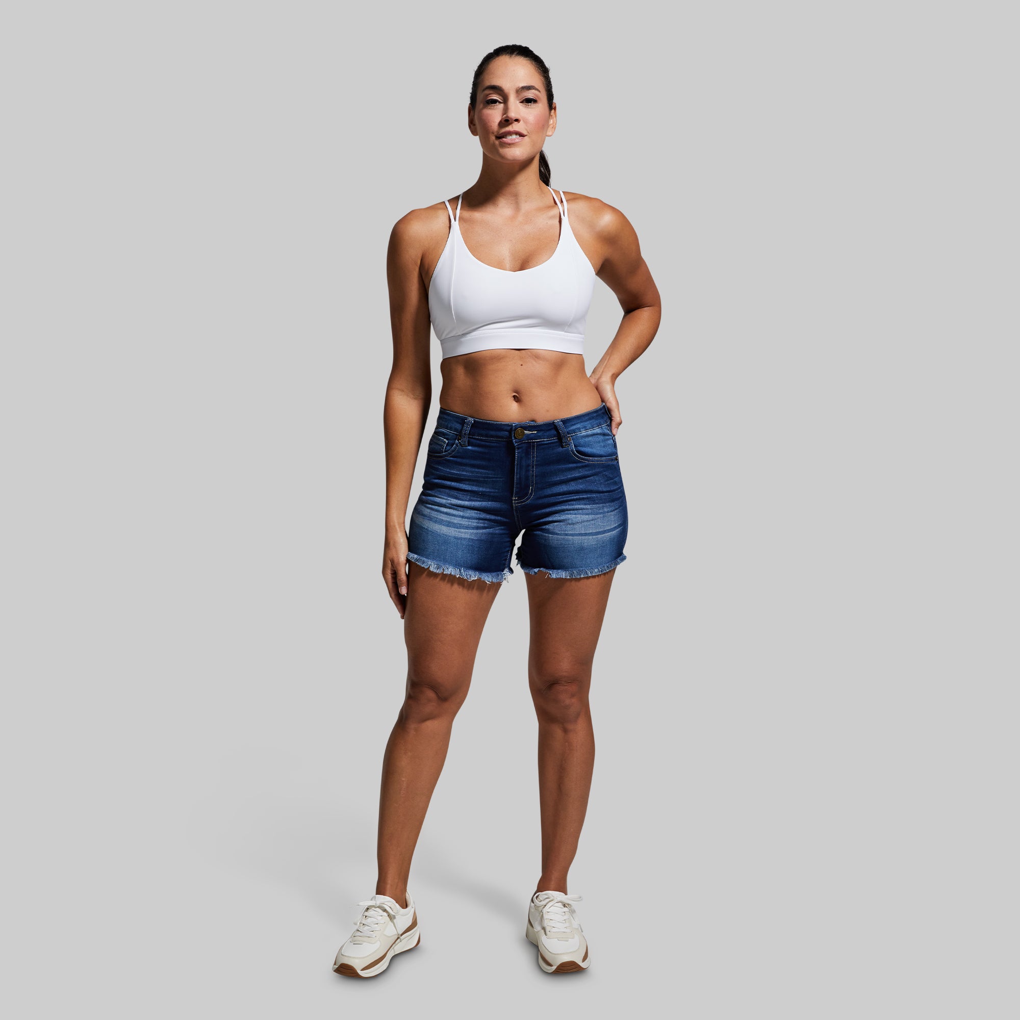 FLEX Stretchy Jean Shorts for Women - Dark Wash Denim Shorts | Comfortable & Stylish for Summer Outfits, Beach, and Casual Wear
