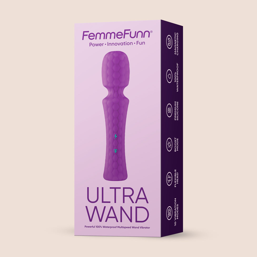 Femme Funn Ultra Wand - Flexible Head Massager for Women | G-Spot & Clitoral Stimulation | Waterproof & Rechargeable Adult Toy for Solo Play & Couples Use