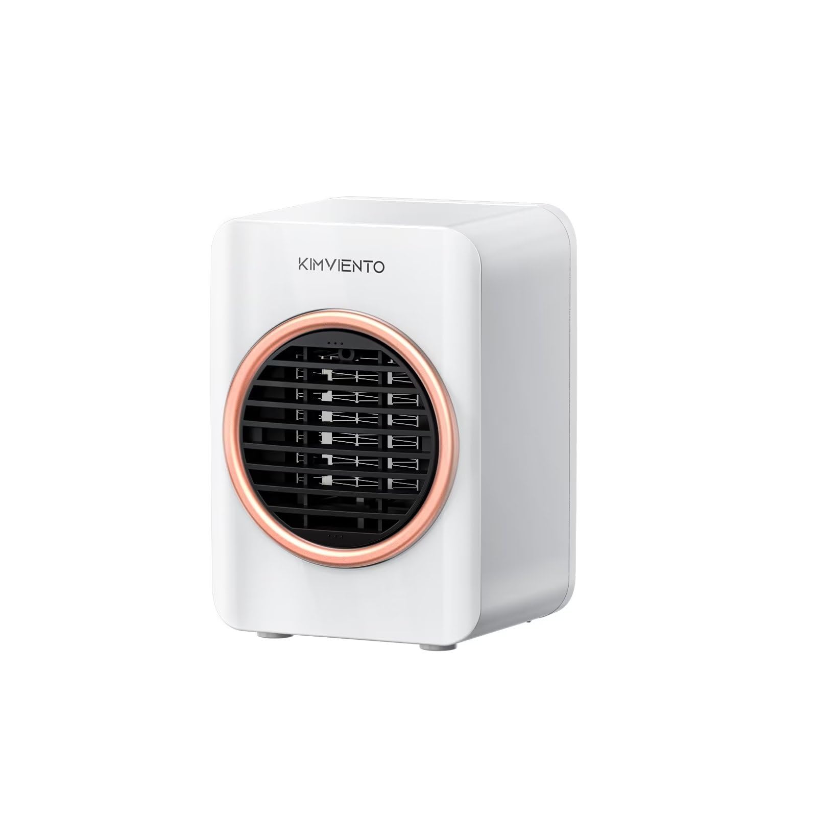 350W Ceramic Space Heater with Tip-Over & Overheat Protection - Fast Heating Portable Electric Heater for Office, Home, Bedroom - Perfect for Desk, Table & Small Indoor Spaces - White