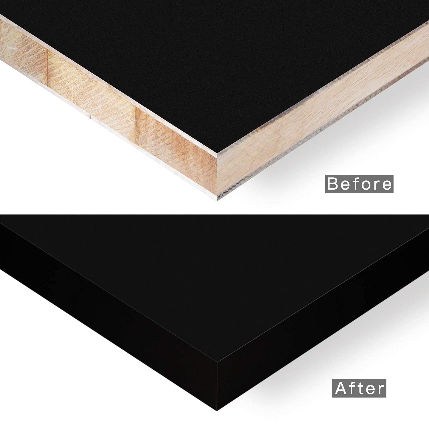 2 Inch x 250ft Black PVC Edge Banding Roll - Pre-Glued Flexible Veneer Tape with Hot Melt Adhesive for Cabinet Repair & Furniture Restoration - Perfect for DIY Projects, Home Improvement, and Woodworking Edge Finishing