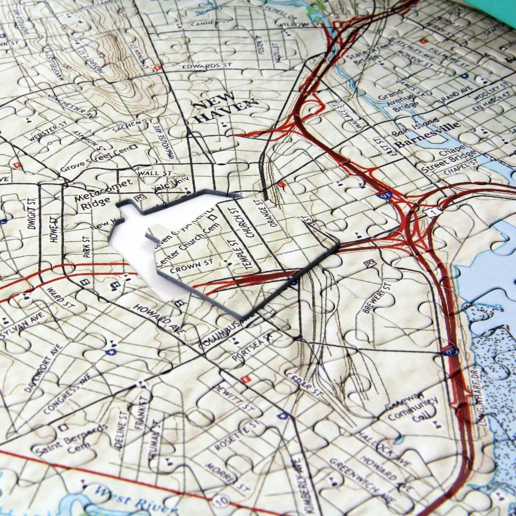 My Hometown Custom Map Jigsaw Puzzle - 400 Piece Personalized Housewarming Gift for Puzzle Lovers | Unique New Home & First Home Decor | Perfect for Family Game Nights & Memory Keepsakes