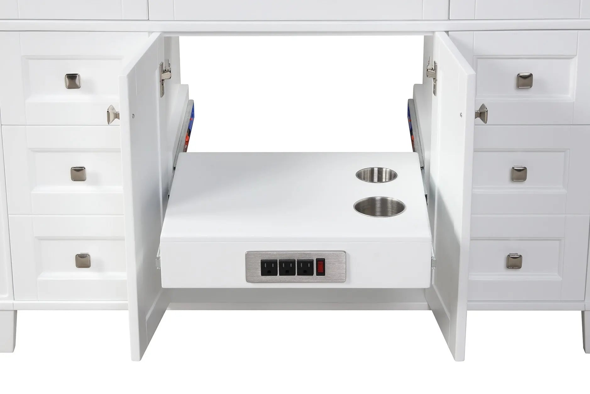 Kensington 47.5 Inch Solid Wood Bathroom Vanity with Metal Gray Finish - Cabinet Only for Modern Home Bathroom Remodeling & Renovation Projects