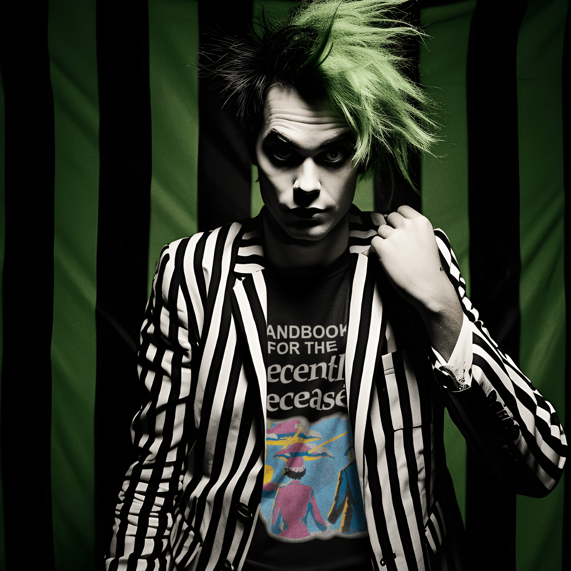 Handbook for the Recently Deceased T-Shirt - Funny Beetlejuice Movie Quote Graphic Tee - Perfect for Halloween Costumes, Cosplay & Movie Fans