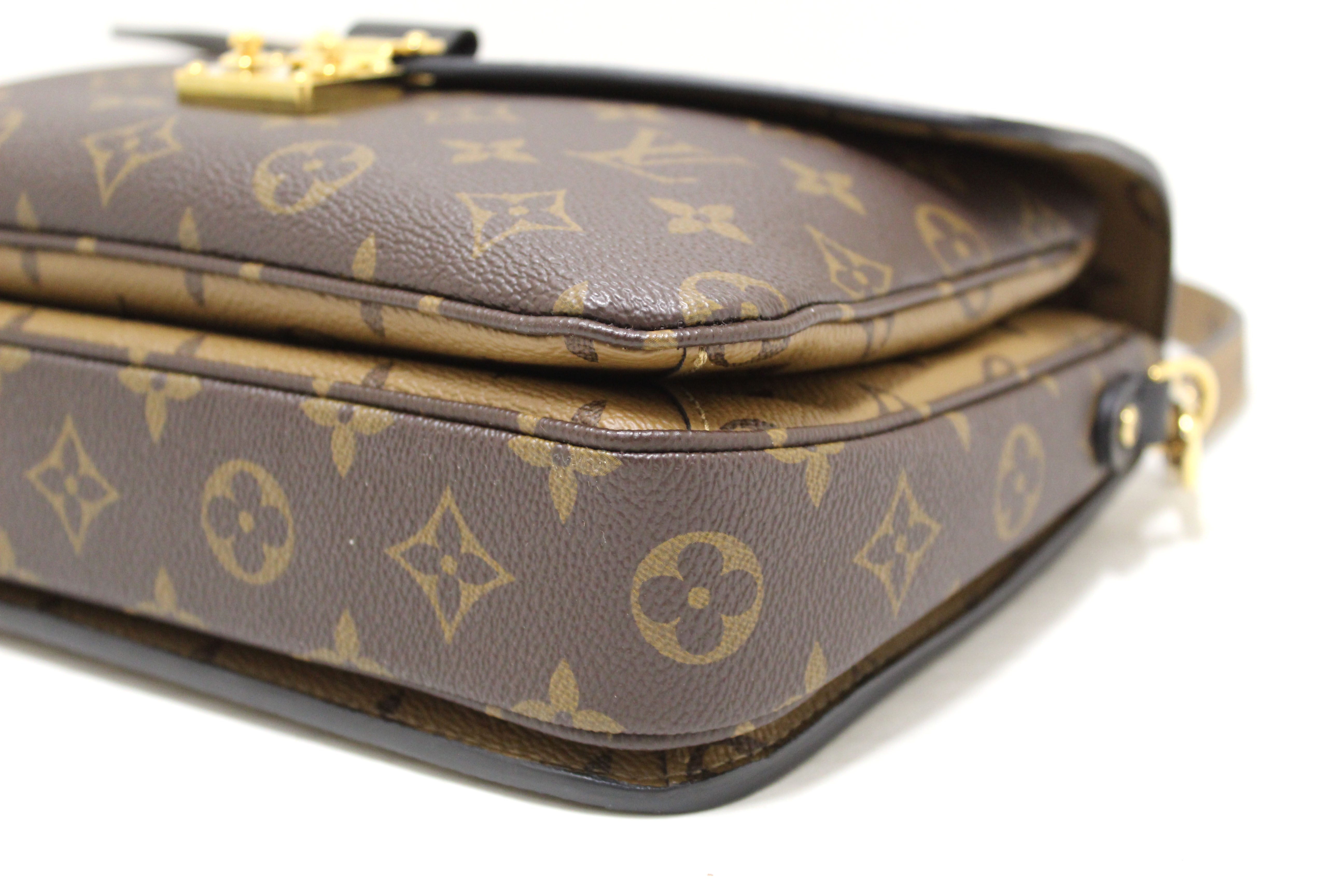 Authentic Louis Vuitton Monogram Reverse Pochette Métis Crossbody Bag - Luxury Designer Handbag for Women, Perfect for Work, Travel & Everyday Use