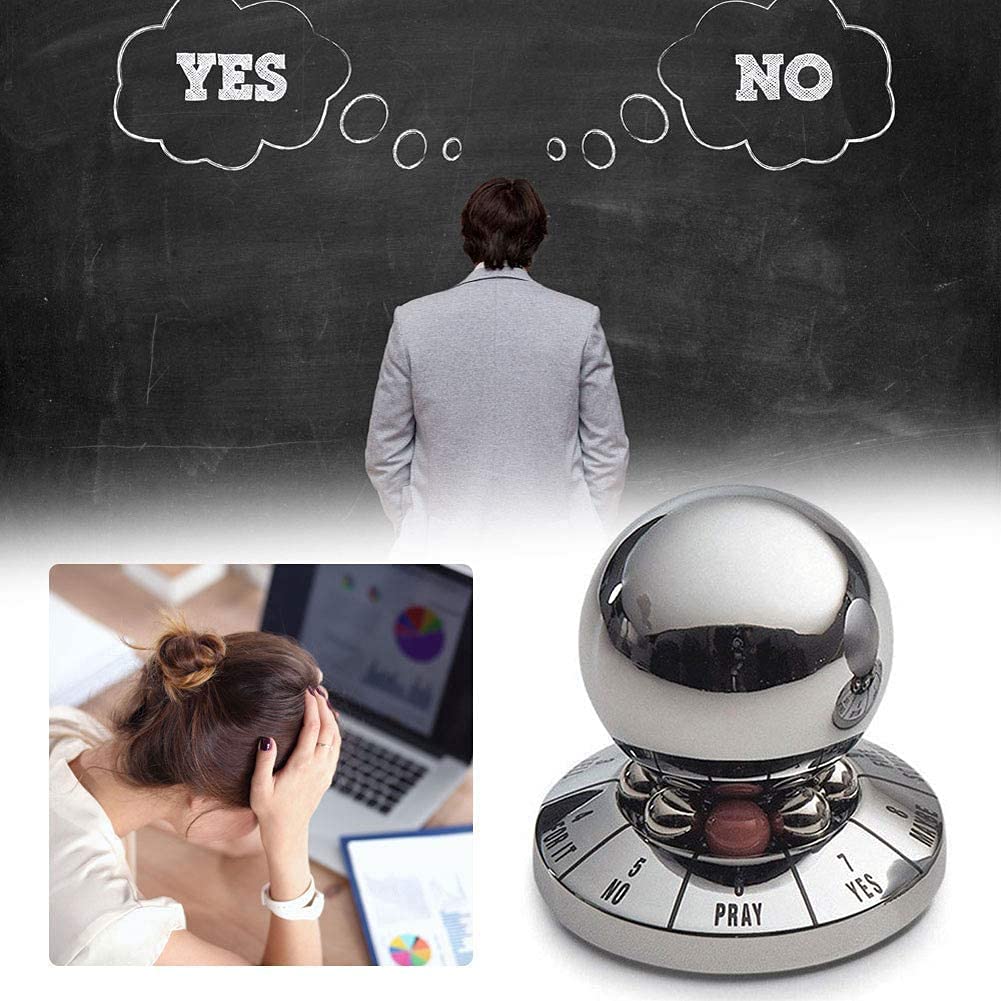 Premium Metal Stress Relief Ball - Anti-Anxiety Fidget Toy for Office & Home, Desk Decor Gift for Adults - Perfect for Focus, Relaxation & ADHD Relief