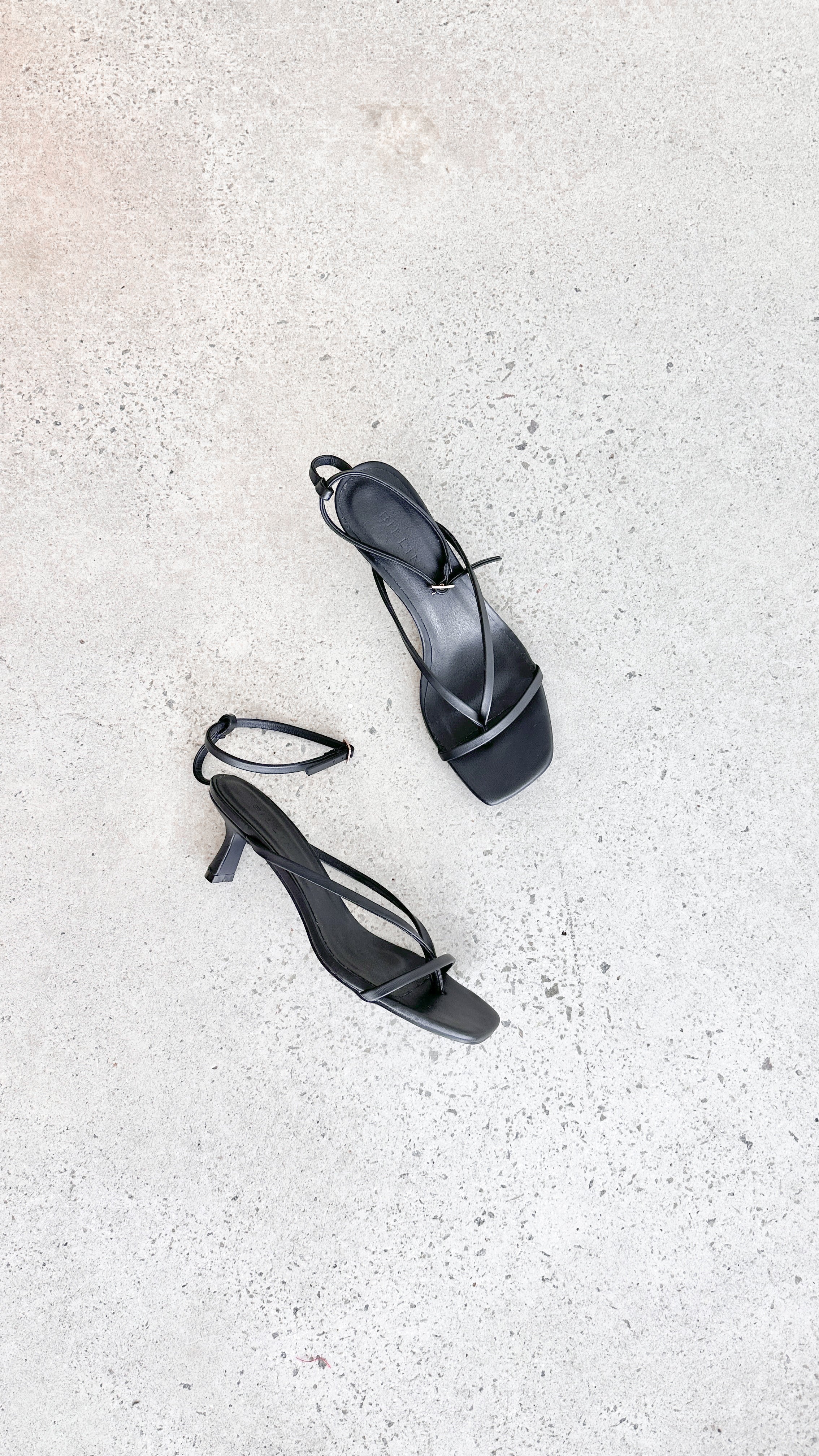 Black Caspian Heel - Stylish Women's High Heels for Parties, Weddings & Evening Events | Comfortable & Fashionable Dress Shoes