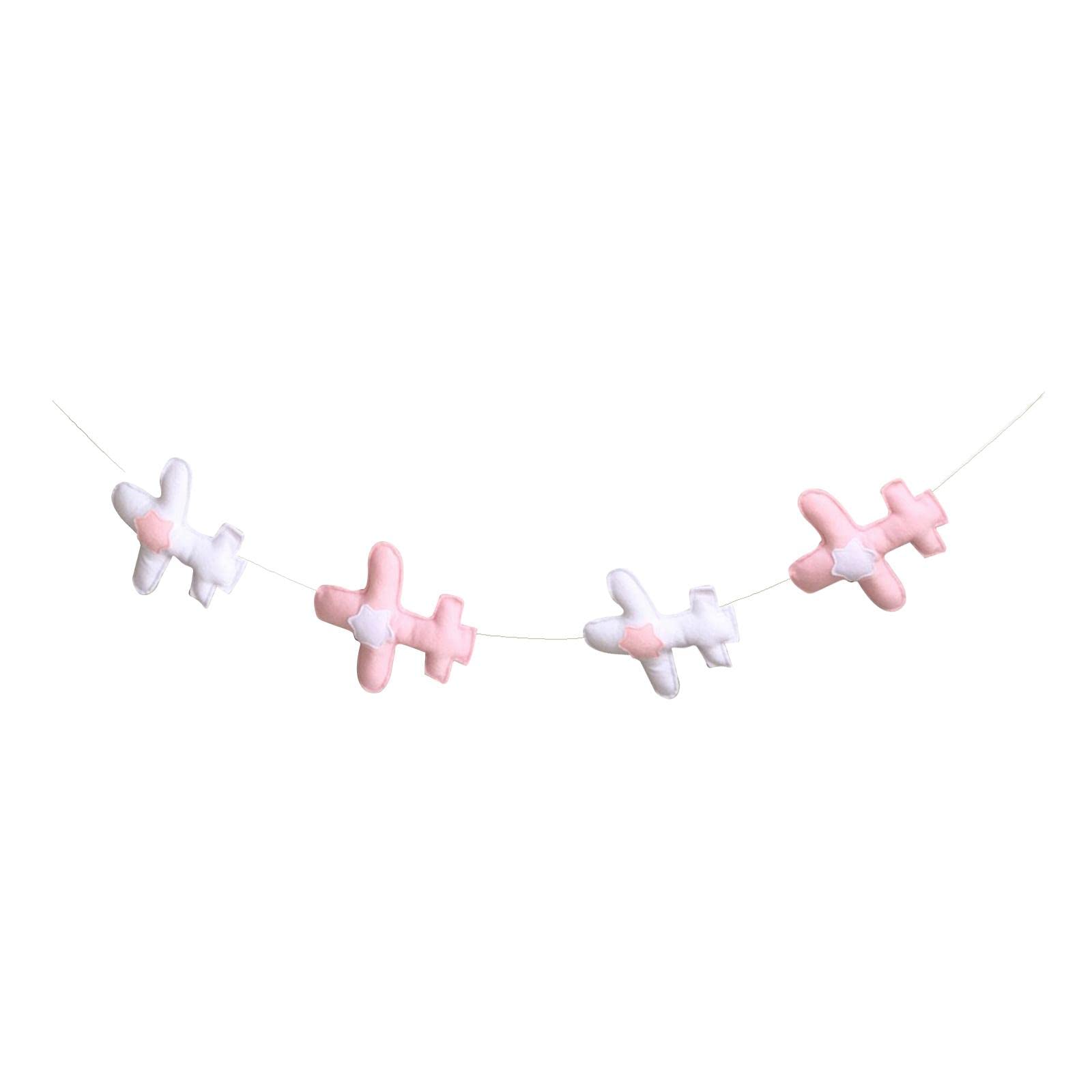 MagiDeal DIY Wall Decor - Pink & White Handmade Wall Hanging Ornament for Living Room, Bedroom, Nursery, and Home Office