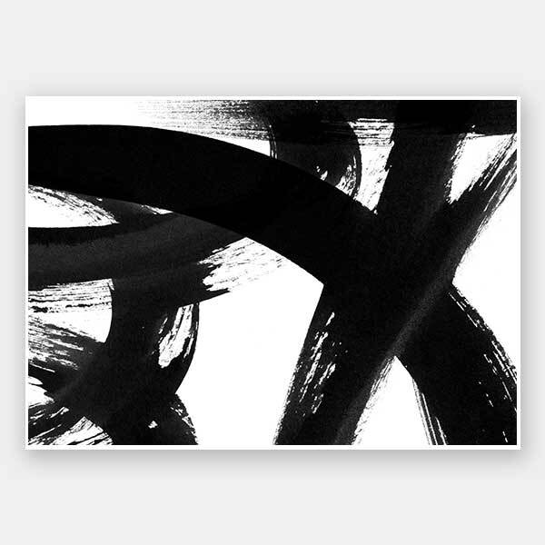 Changing Lanes Smudge Unframed Art Print - Modern Abstract Wall Decor for Living Room, Bedroom & Office | Perfect for Home & Office Decoration