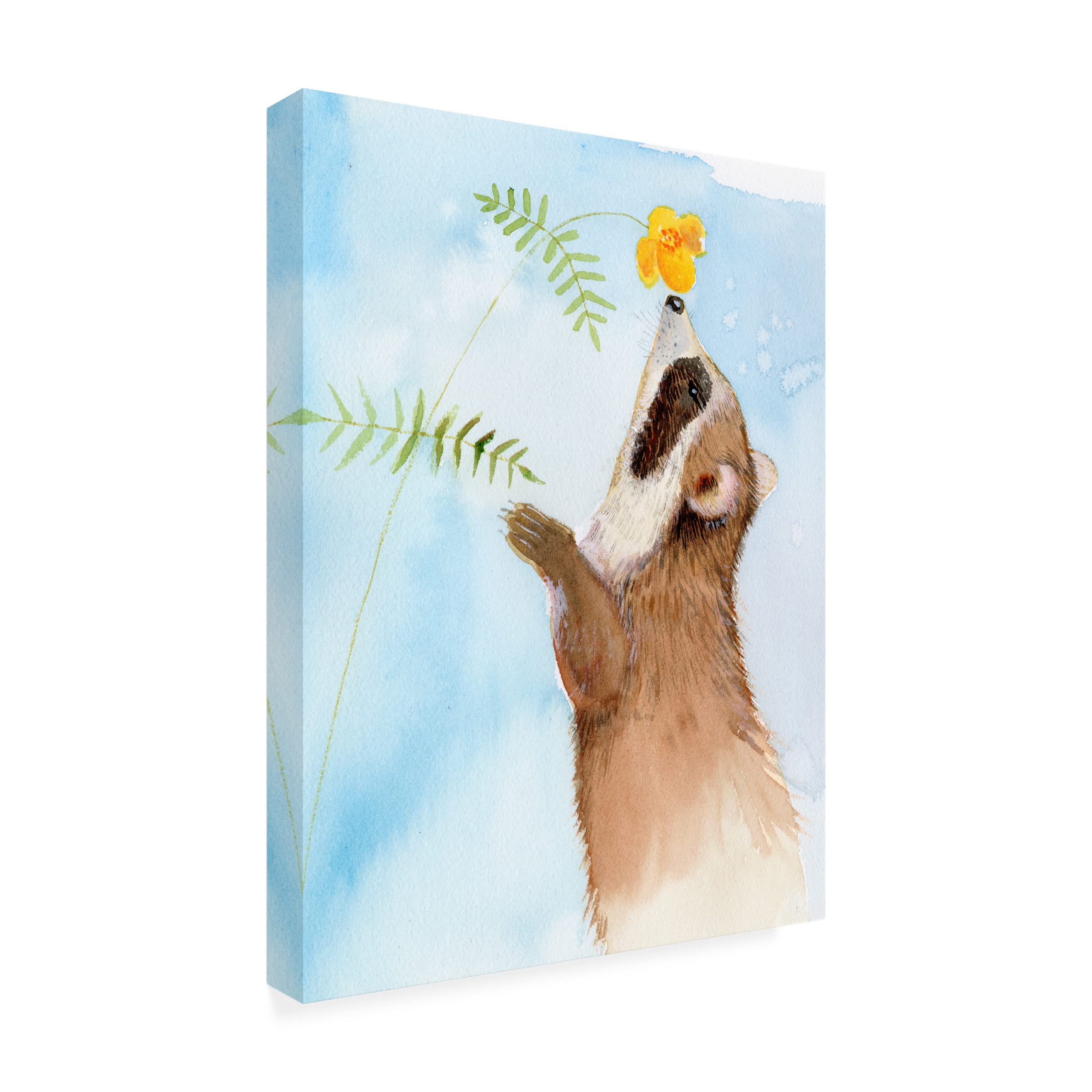 Trademark Fine Art 'Baby Spring Animals II' Canvas Wall Art by Alicia Ludwig - Perfect for Nursery, Kids' Room & Spring Home Decor