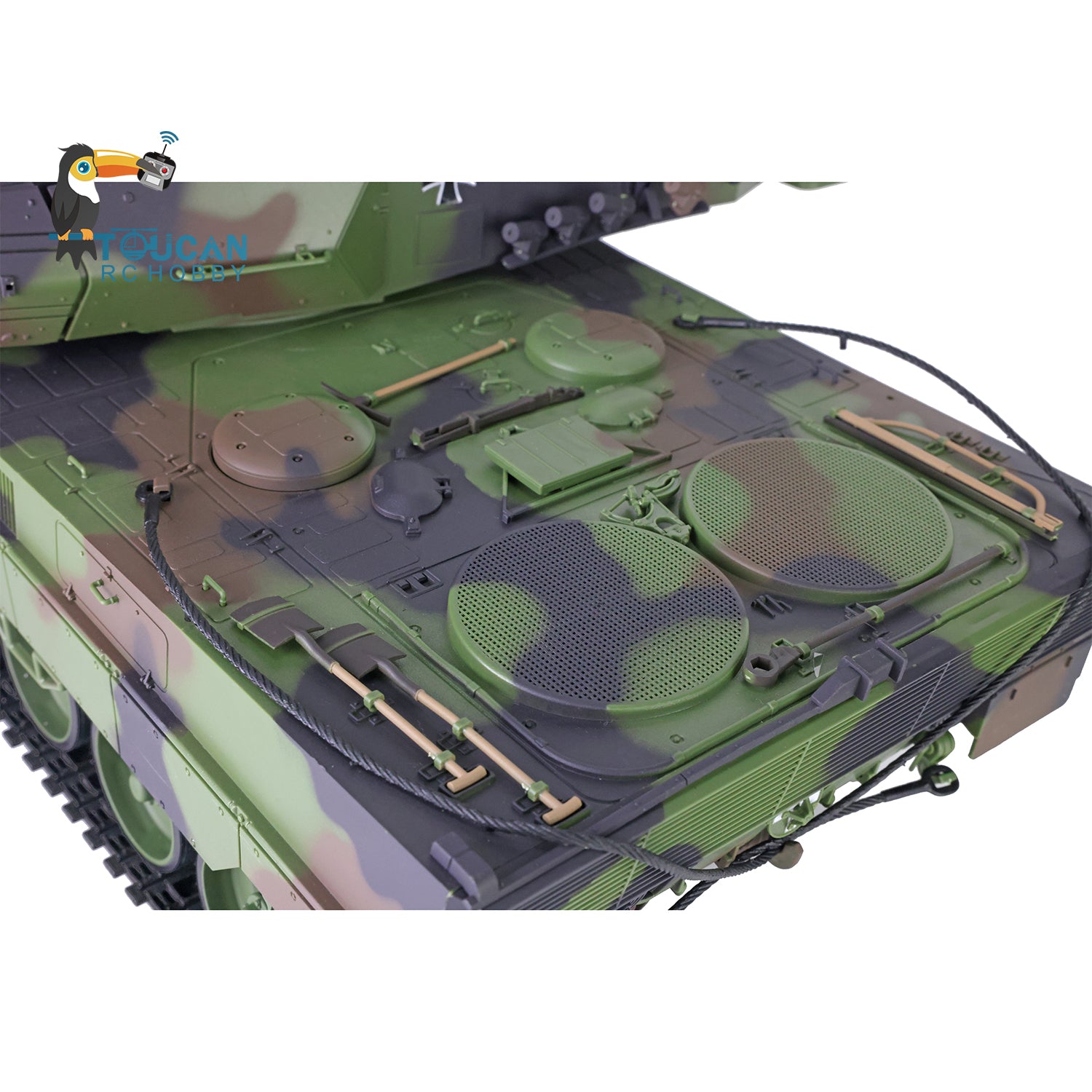 2.4GHz Remote Control RC Tank - Heng Long 1/16 Scale Leopard 2A6 with TK7.0 Main Board | Ready-to-Run BB Shooting, Rotating Turret | Battle Simulation & Outdoor Play for Adults & Kids