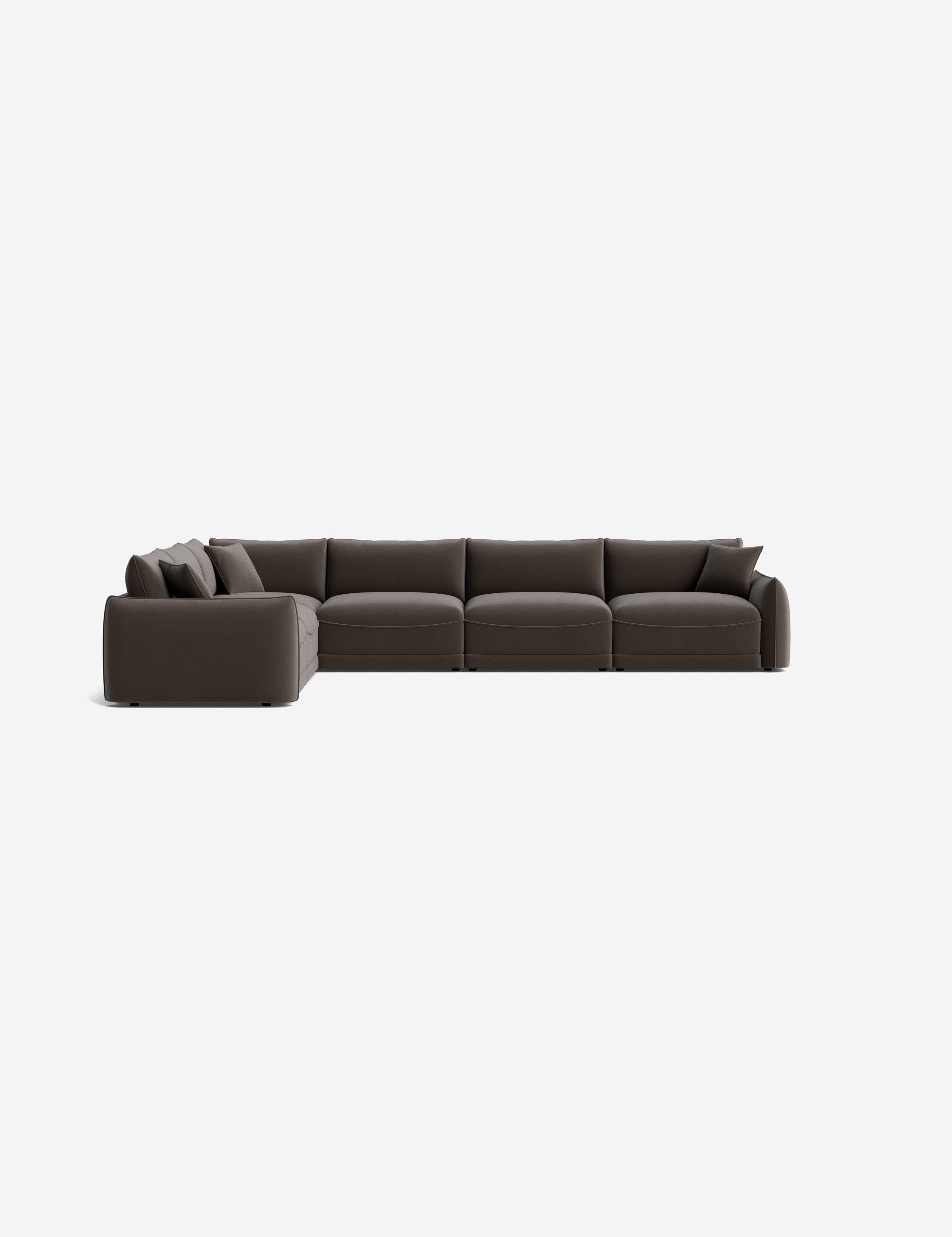 Balmer Modular Corner Sectional Sofa - Modern L-Shaped Couch for Living Room, Home Theater & Lounge Areas | Customizable Configurations