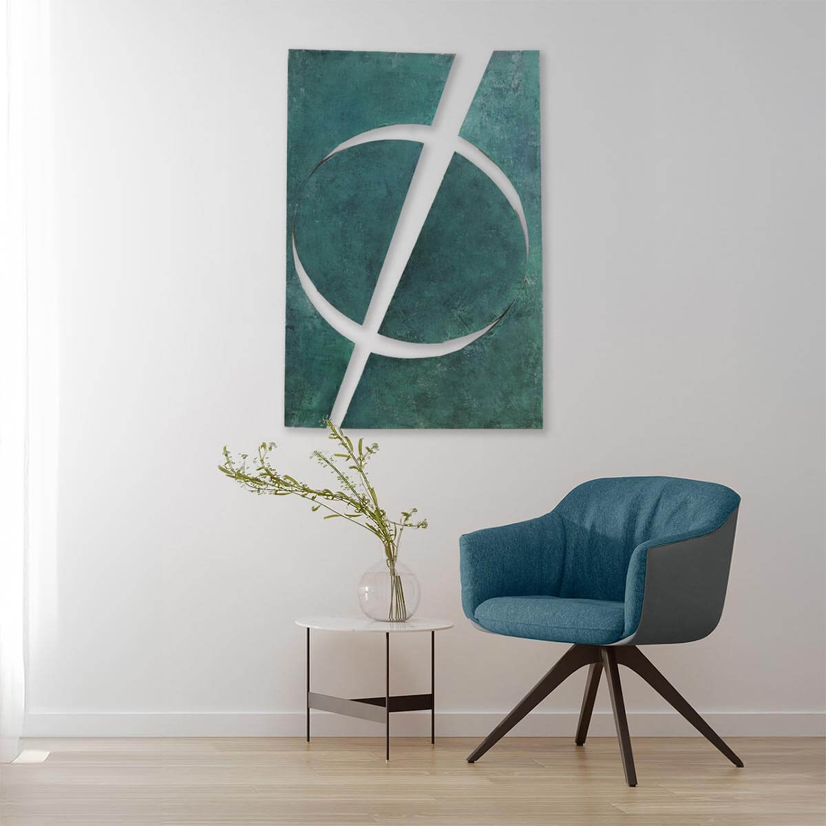 Genesis 2 Steel Wall Sculpture - Modern Metal Art Decor for Home & Office - Perfect for Living Room, Bedroom, or Office Wall Decor