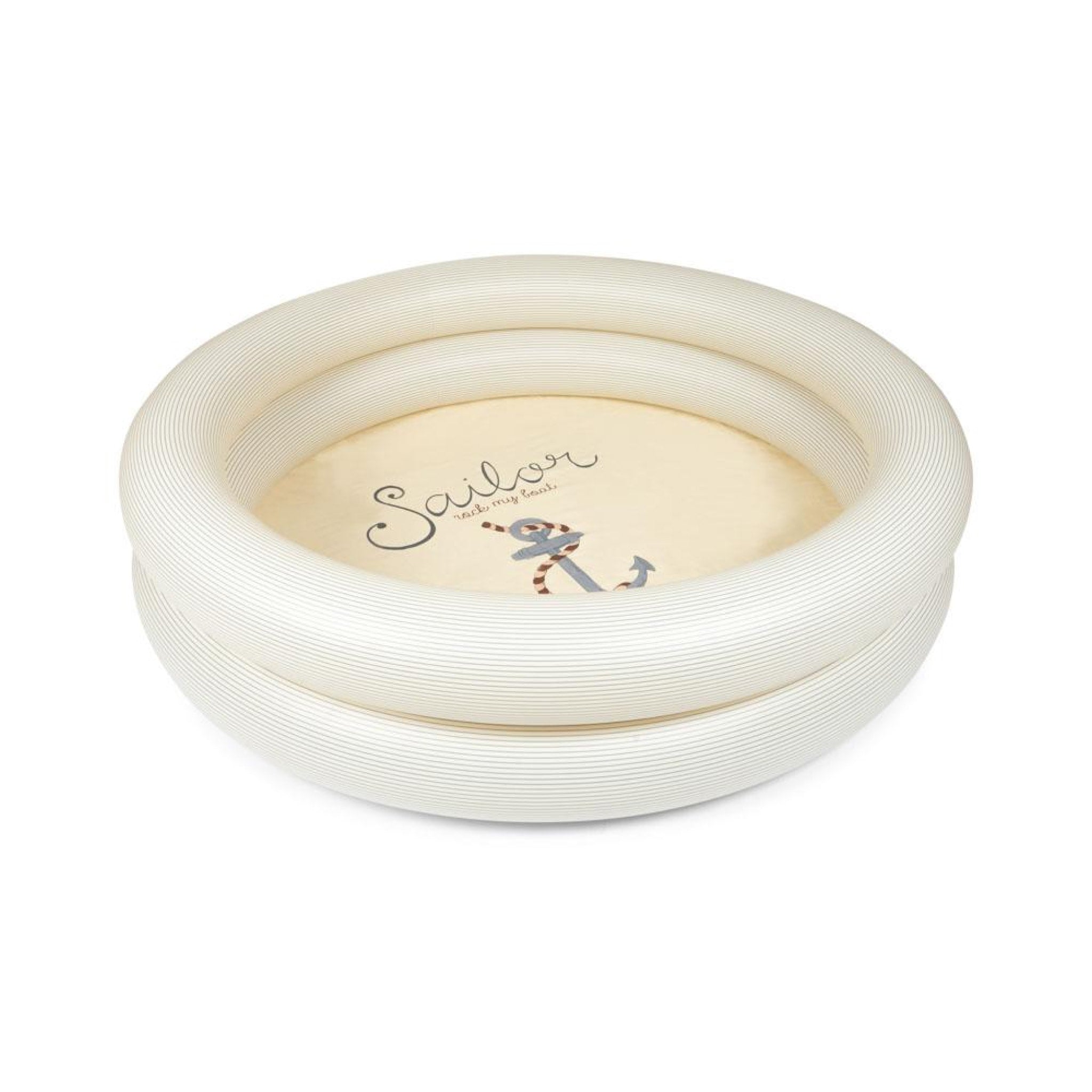 KONGES SLØJD Large 2-Ring Pool Float Toy - 165cm White Inflatable Swimming Ring for Adults & Kids | Perfect for Beach, Pool Parties & Summer Water Fun