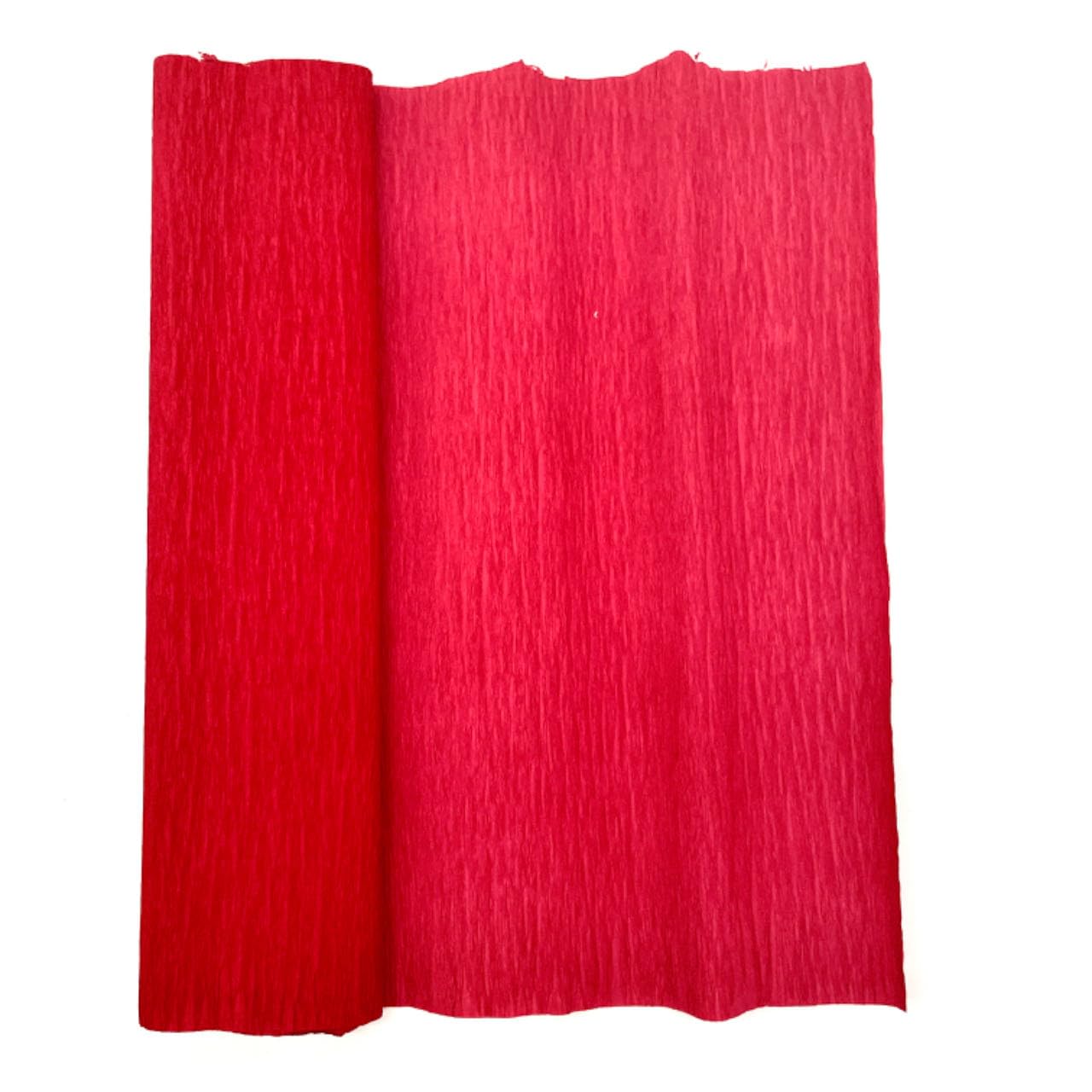 Lmlliang Crepe Paper Rolls - 250 × 25cm, DIY Gift Wrapping Paper for Crafts, Birthday, Wedding, Holiday Decorations, Paper Flowers (Red) | Perfect for Party Decor, Scrapbooking, and School Art Projects