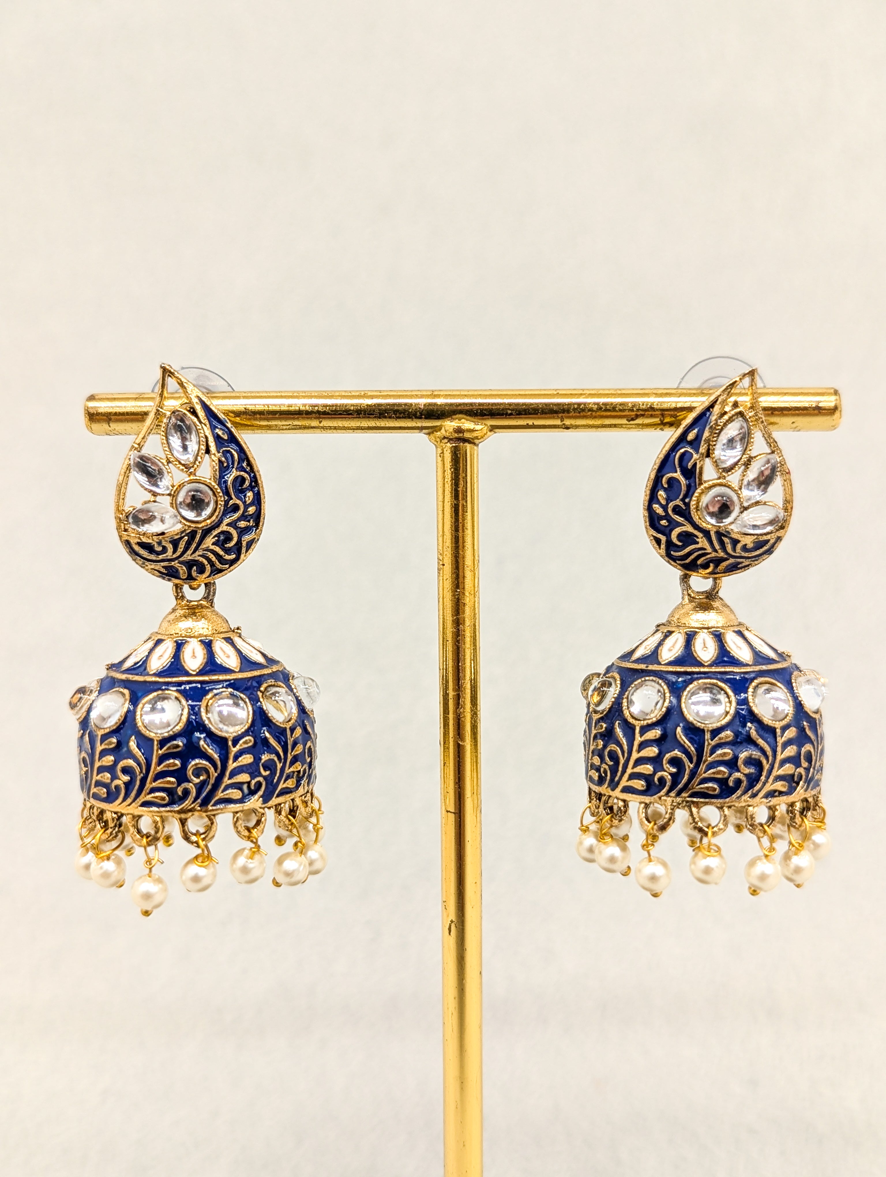 Exquisite MAHEK MEENAKARI Jhumka Earrings – Handcrafted Indian Jewelry for Women, Traditional Ethnic Earrings for Parties, Weddings & Festivals