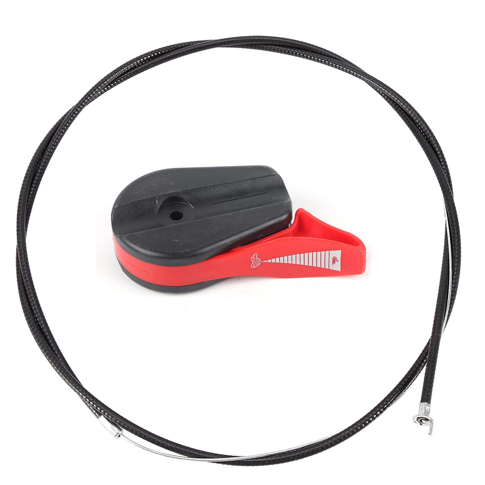 TOPINCN Universal 65in Lawn Mower Throttle Cable - Replacement String Trimmer Throttle Control Switch & Handle Kit for Garden Lawnmowers & Brushcutters (Red) | Perfect for DIY Repairs & Outdoor Yard Maintenance