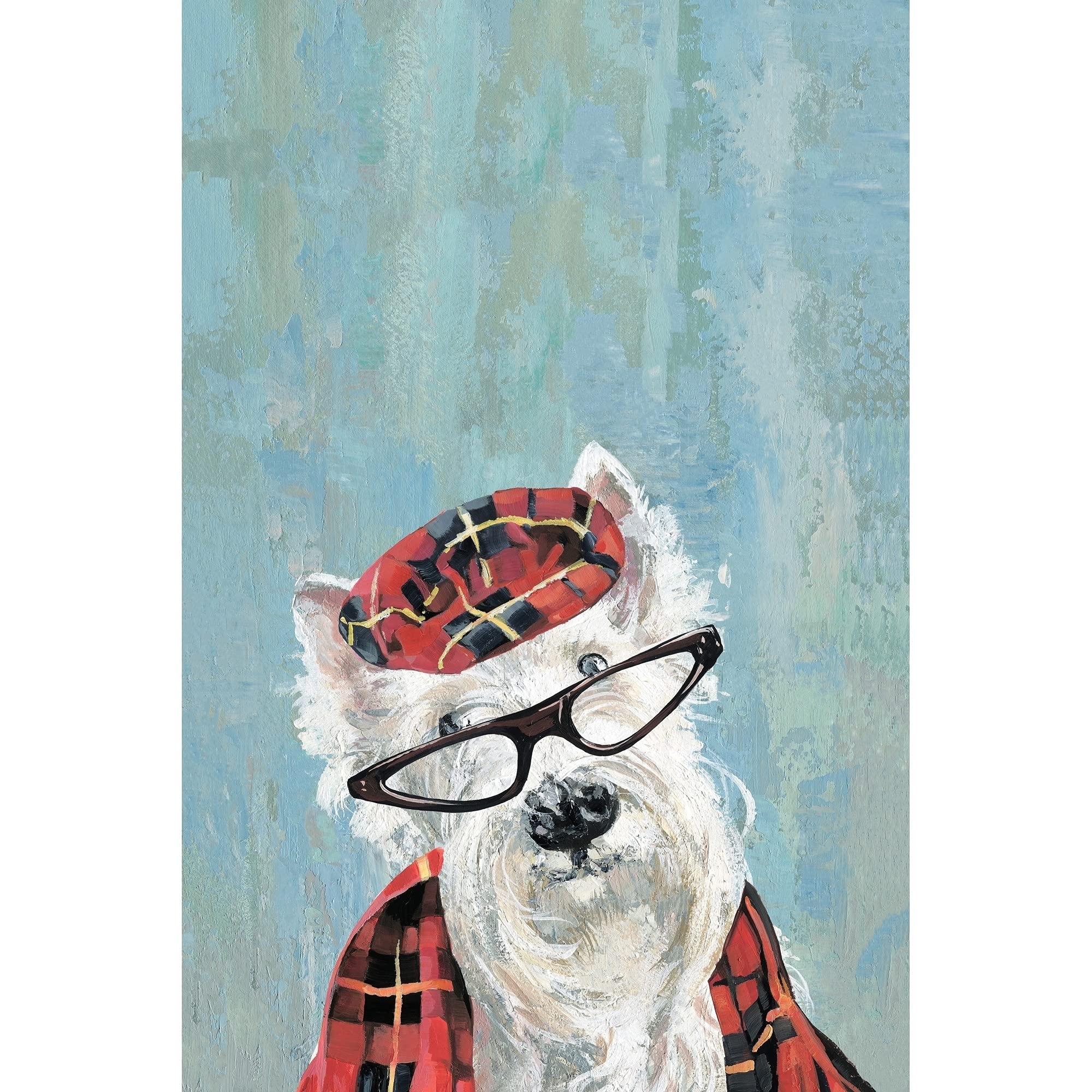 Handmade Grandpa Dog Canvas Art Print - 12x18 Inch Framed Wall Decor for Living Room, Bedroom & Office | Unique Home Gift Idea by MARMONT HILL