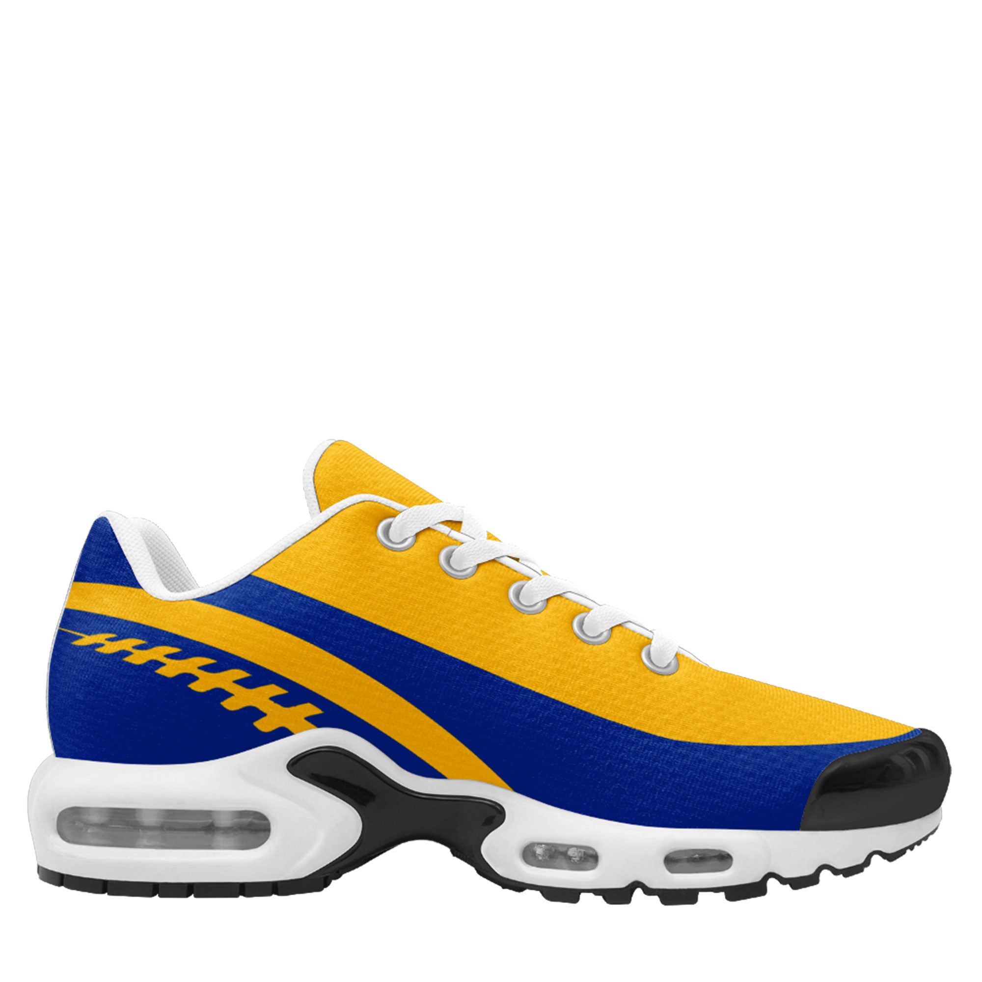 Custom Blue & Yellow Personalized Jersey with TN Shoes Combo - Sports Fan Gift Set for Basketball, Football & Casual Wear - D0200101-15