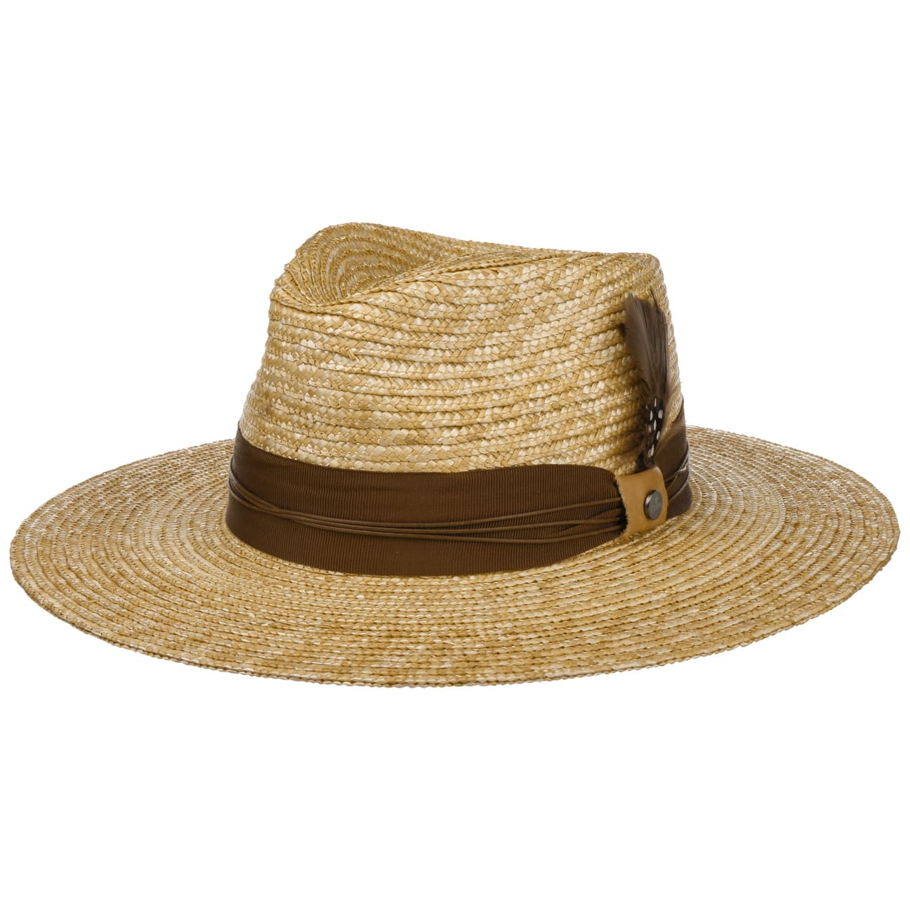 Lierys Mearona Wheat Straw Hat for Women - Summer Beach Sun Hat with Wide Brim - Perfect for Outdoor, Travel, and Vacation