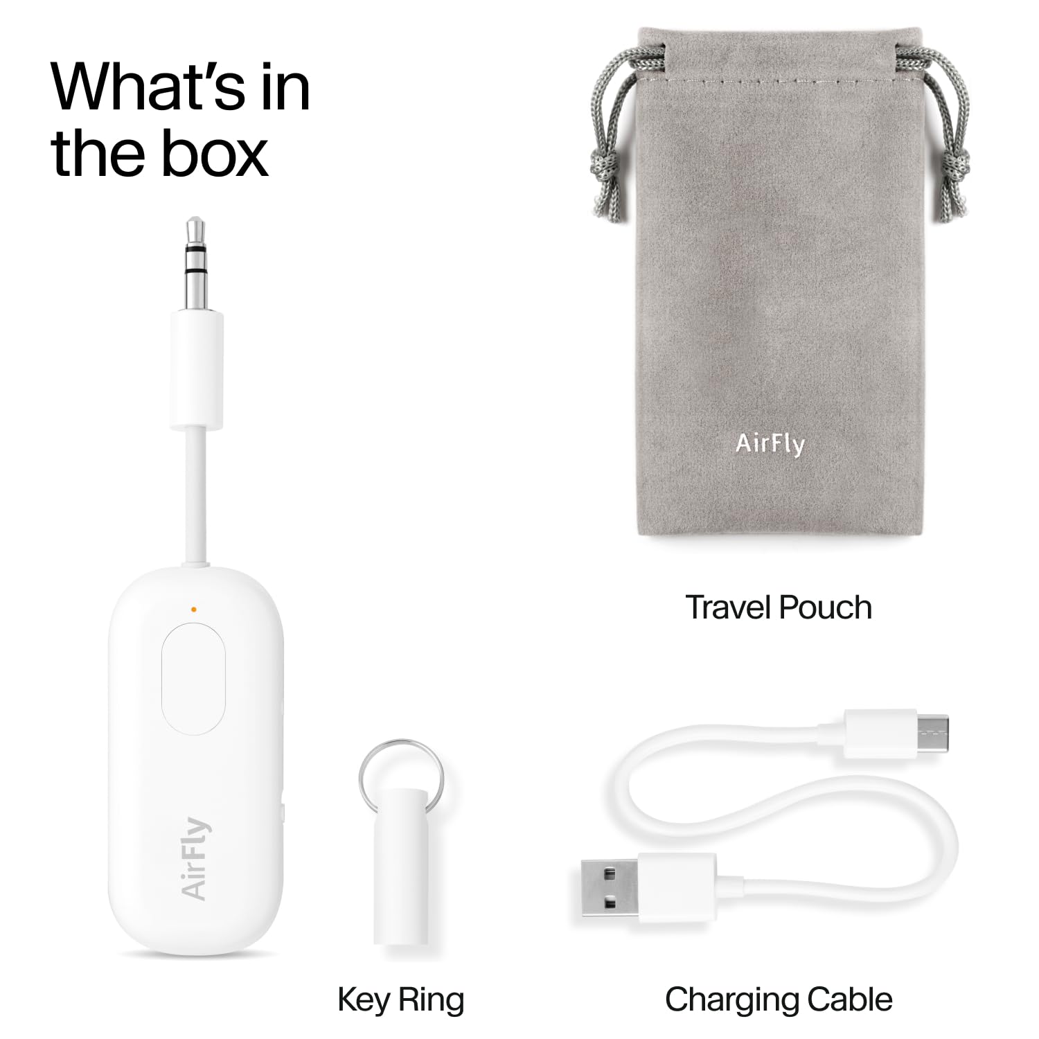 Twelve South AirFly Pro Wireless Audio Transmitter & Receiver - Bluetooth Adapter for AirPods & Wireless Headphones (2 Devices Simultaneously) - Works with Airplanes, Gym, Car, Home & Travel Accessories
