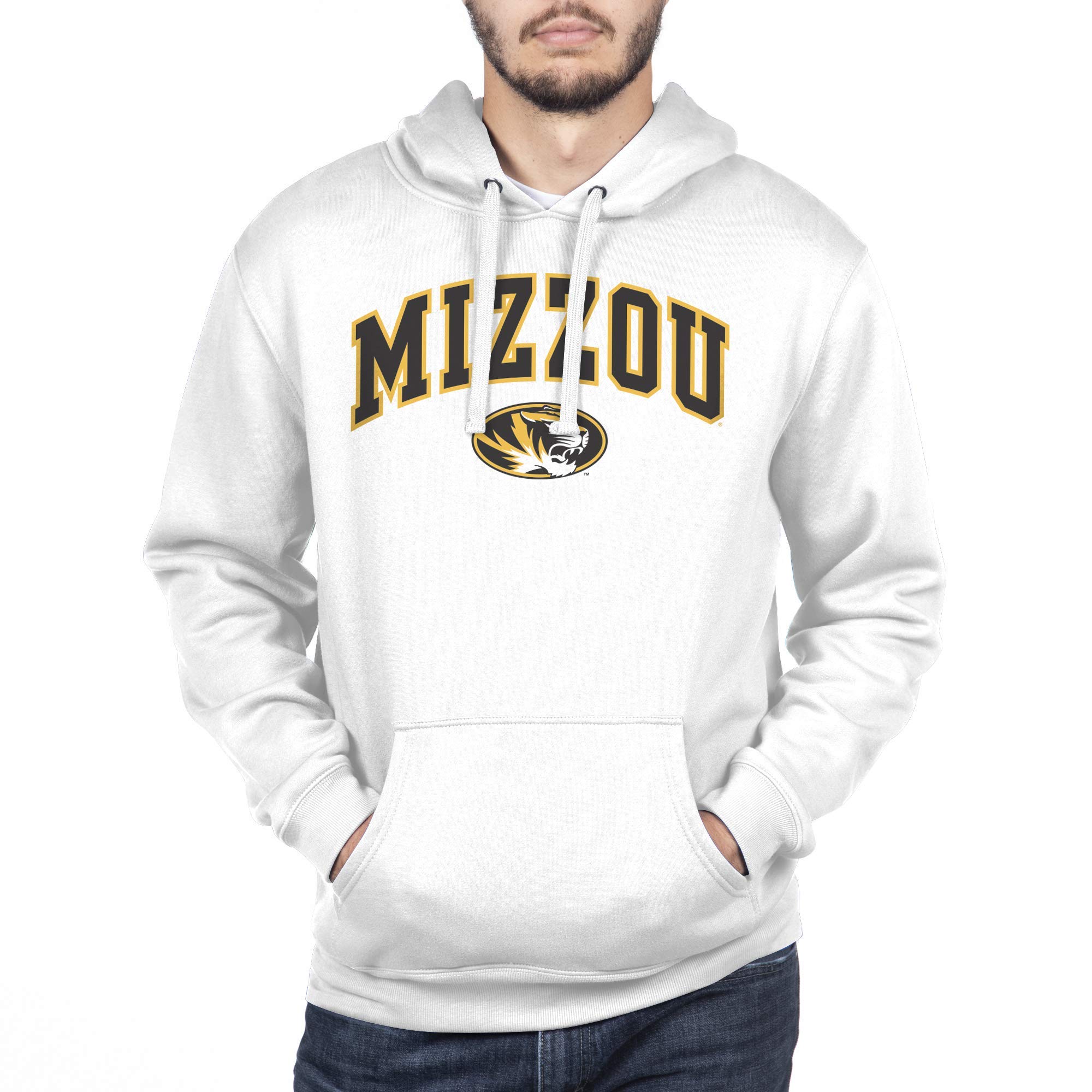 Elite Fan Shop Men's Arch Hoodie Sweatshirt - Premium Cotton Pullover with Front Pocket for Casual Wear, Gym & Outdoor Activities