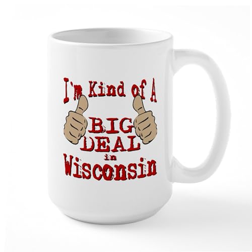 White - Big Deal Wisconsin Large Mug