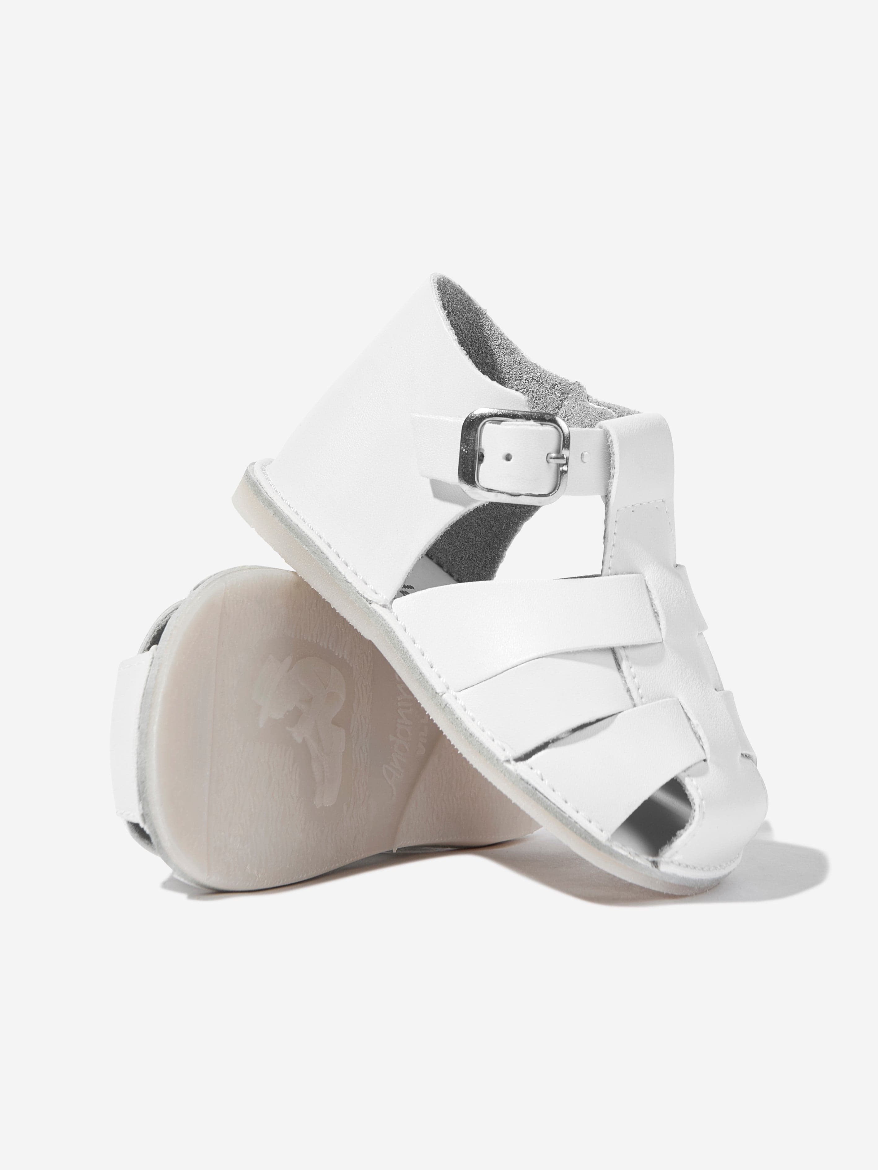 Baby Pre Walker Sandals in White - Soft Sole First Walking Shoes for Infants | Perfect for Indoor Play, Outdoor Adventures & Special Occasions