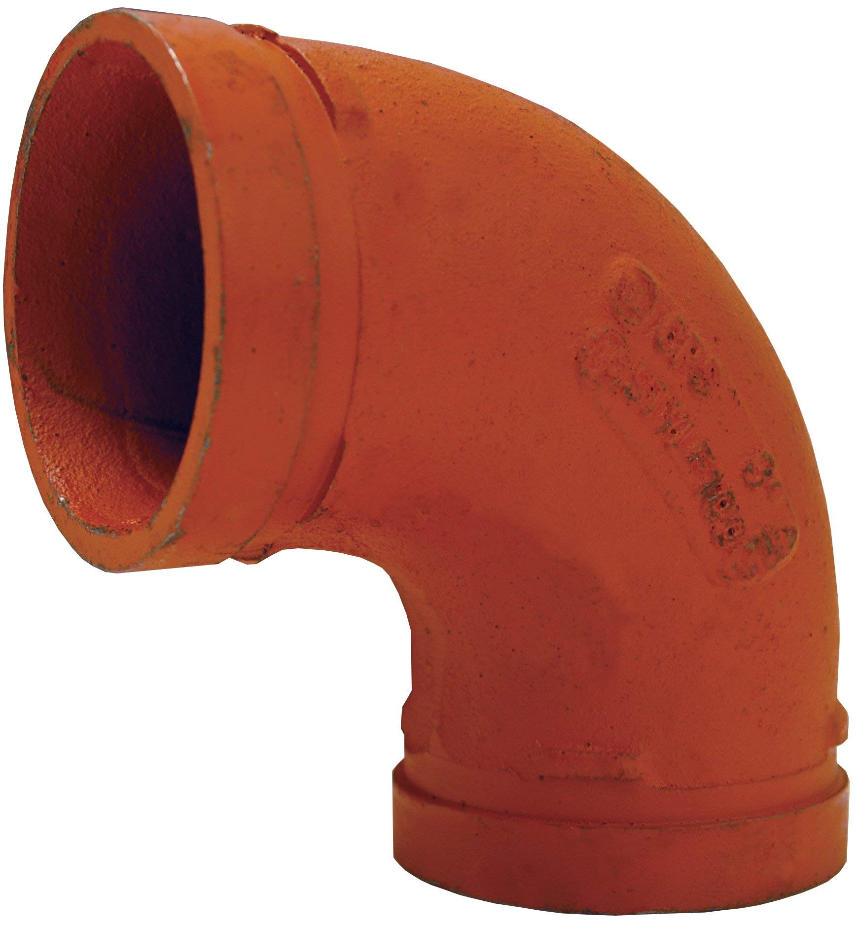 Dixon L508 90° Grooved End Fitting - 8 Inch ID Ductile Iron Pipe Connector for HVAC, Plumbing & Industrial Piping Systems