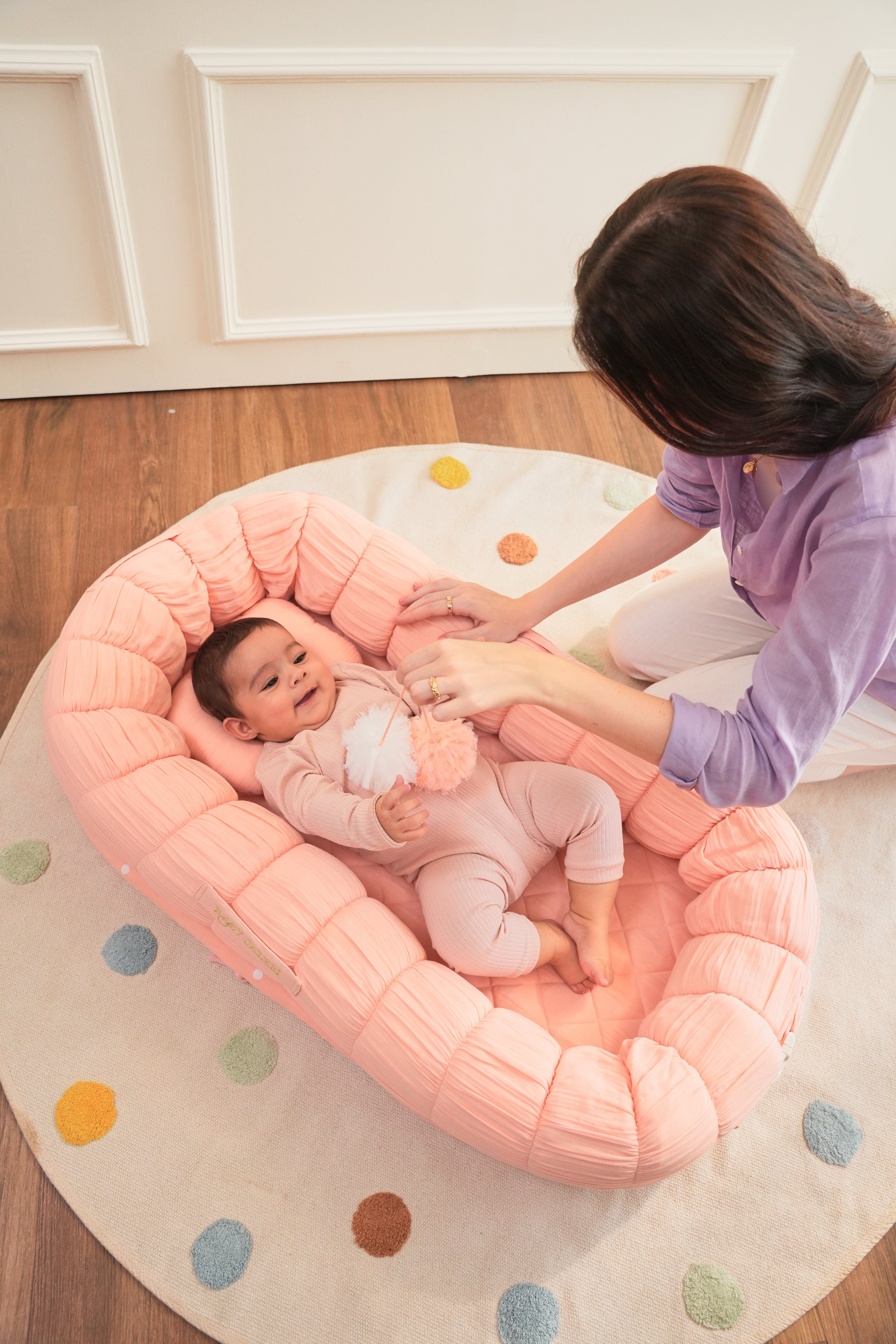 The Sleep Cloud Nest - Ultra Soft Pink Memory Foam Pillow for Side & Back Sleepers - Perfect for Bed, Sofa & Travel Use
