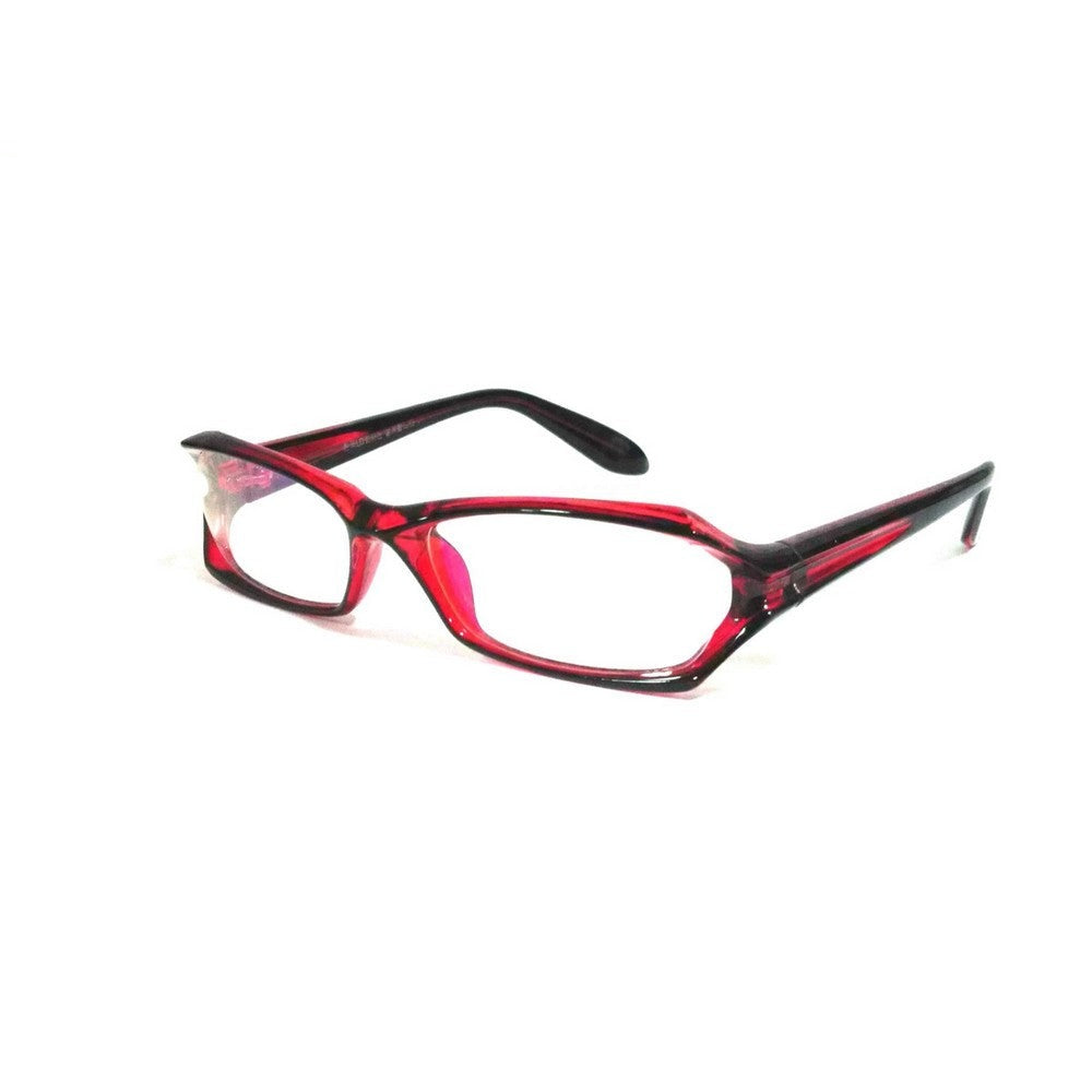 Anti-Blue Light Computer Glasses for Men & Women - Red Frame with Anti-Glare Coating (Model 8054Rd) - Reduce Eye Strain for Gaming, Office Work & Screen Use