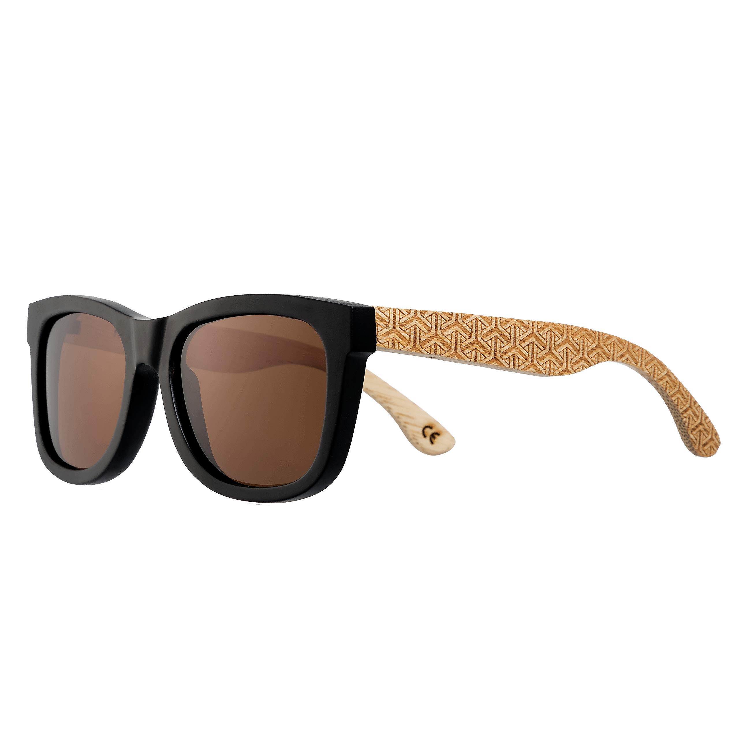 Polarized Bamboo Wood Sunglasses for Men & Women - UV Protection, Lightweight & Stylish - Perfect for Outdoor Activities, Beach, Driving & Fashion Accessories