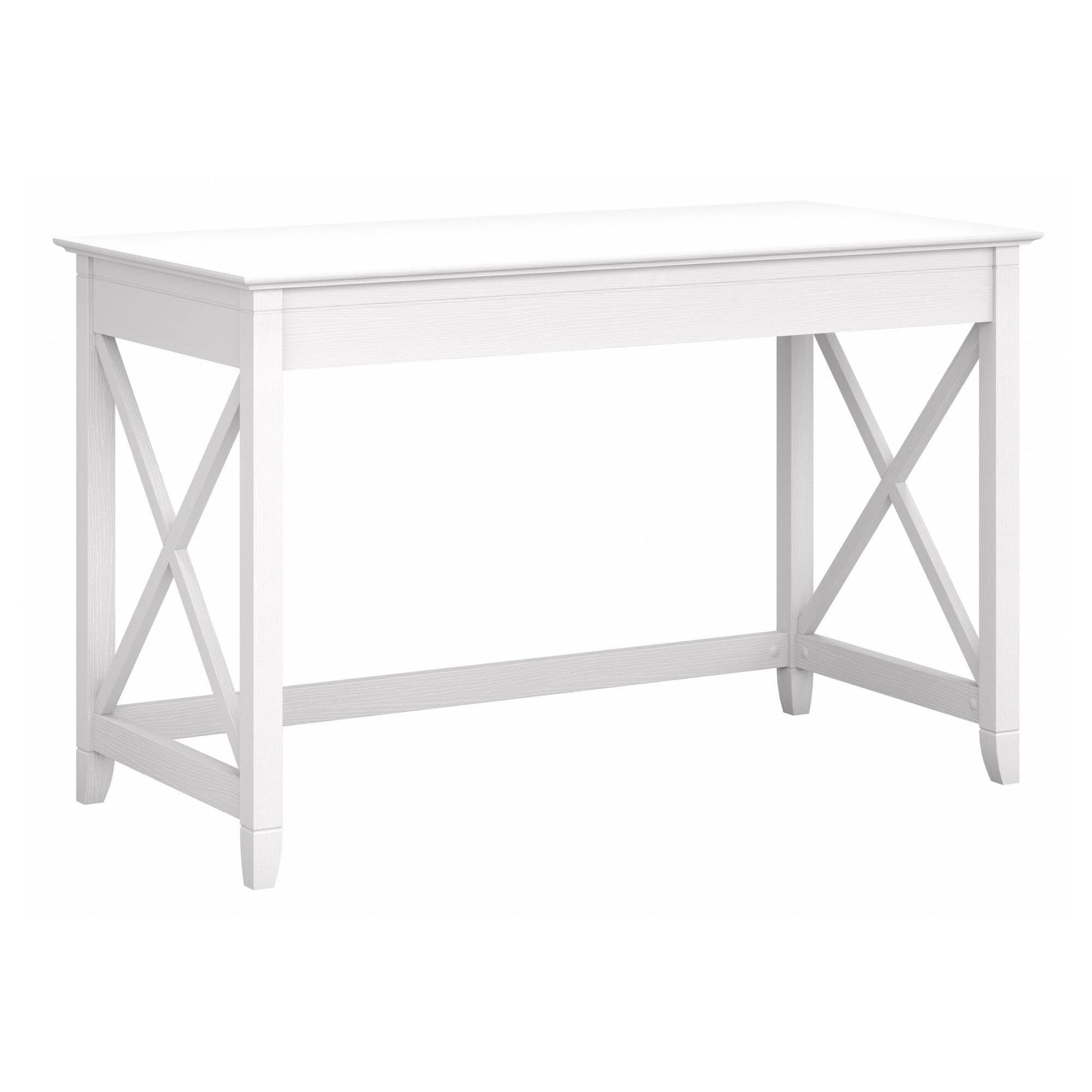 Bush Furniture Key West 48W Writing Desk in Pure White Oak - Modern Home Office Desk for Small Spaces, Study & Work from Home