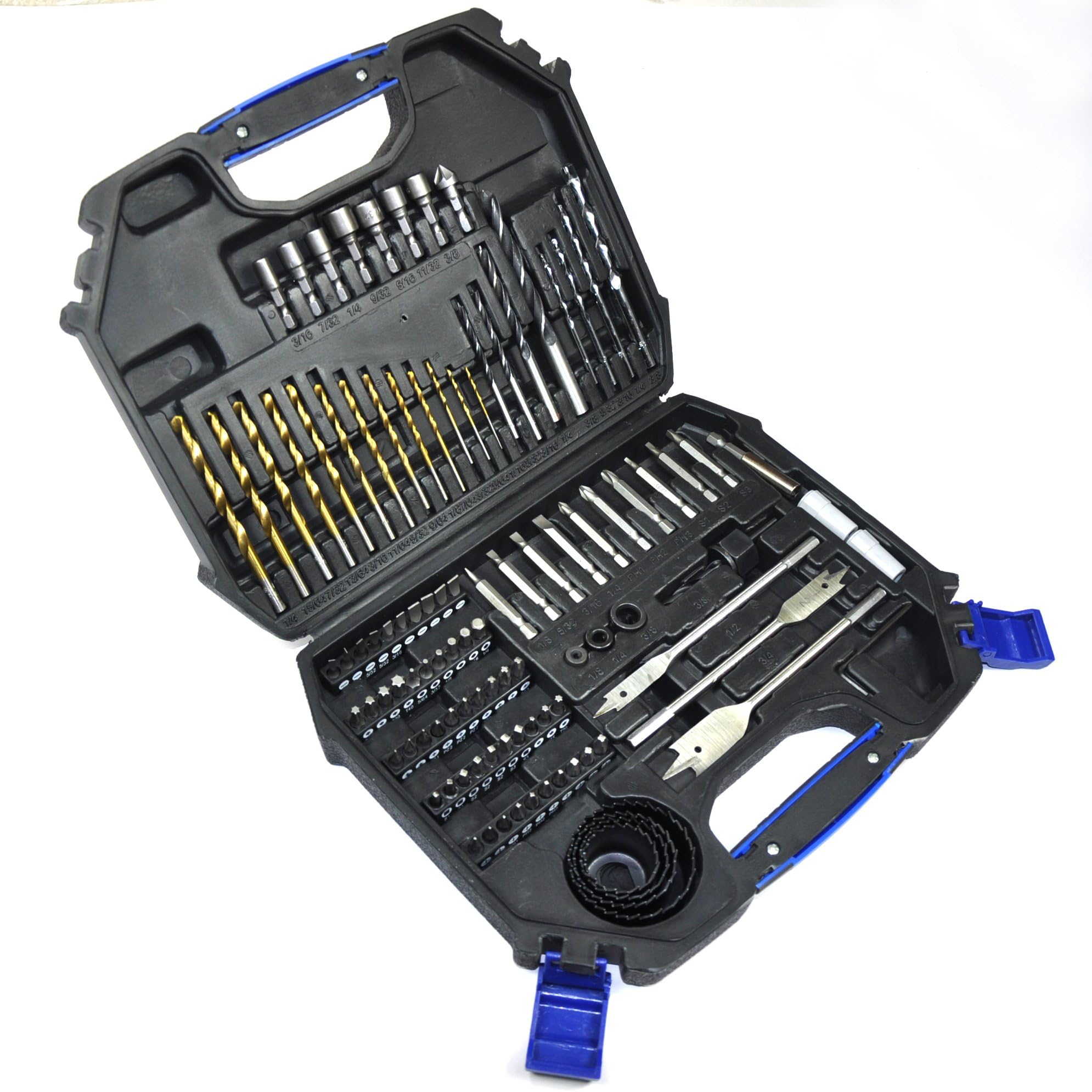 109-Piece Drill and Drive Accessory Set - Premium Drill Bits & Complete Drilling Kit for Wood, Metal & DIY Projects | Perfect for Home Improvement, Construction & Professional Use