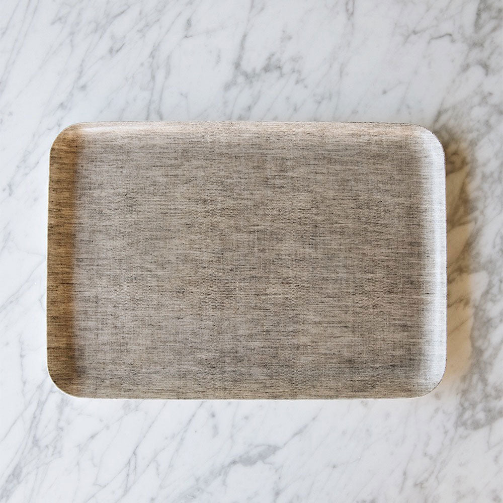 Natural Linen Tray - Elegant Home Organizer for Jewelry, Keys & Essentials | Perfect for Bedroom, Bathroom & Office Decor