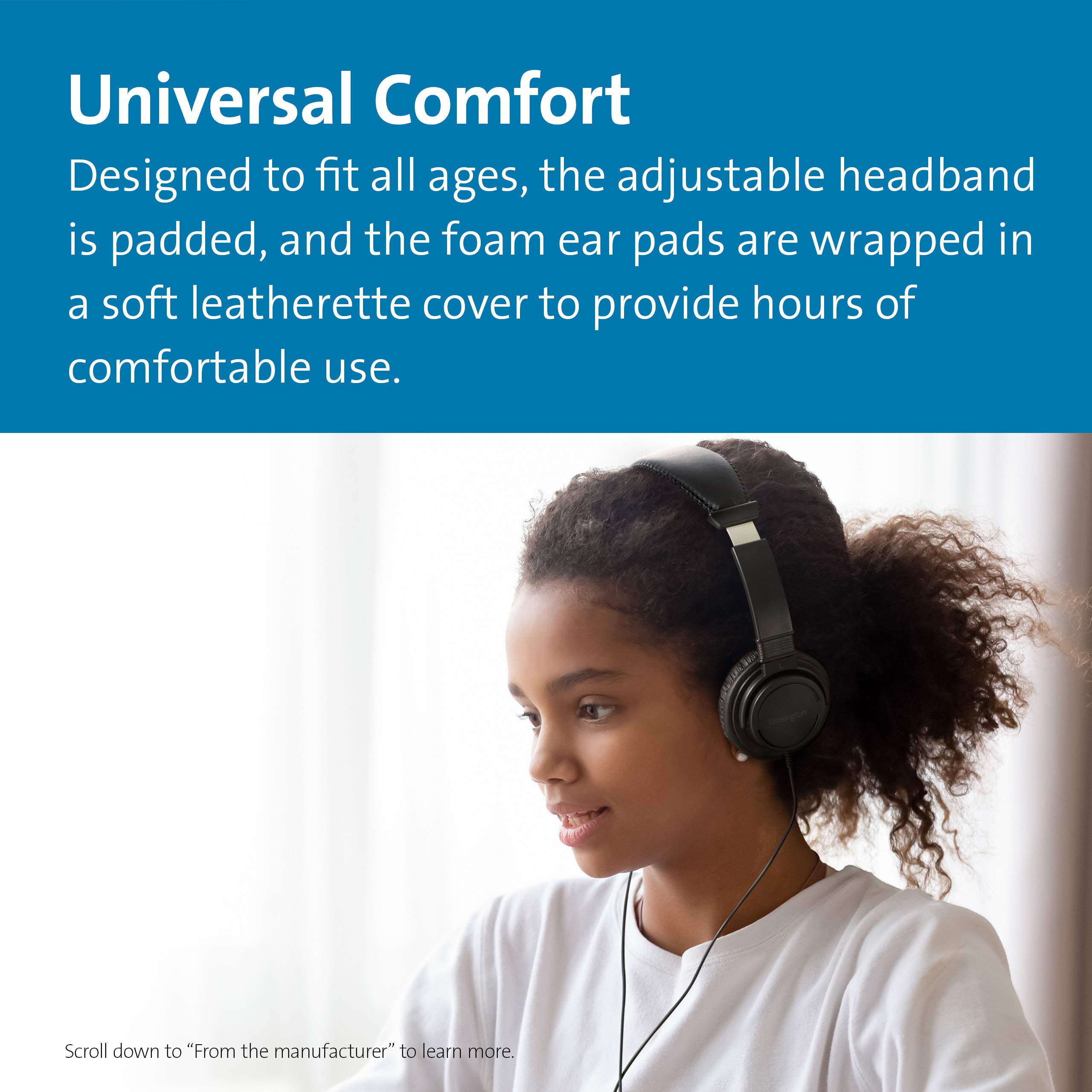 Kensington USB-C Hi-Fi Headphones with Noise Cancellation - Premium Sound for Music, Gaming & Work - Wireless Over-Ear Headphones for Travel, Office & Home Use